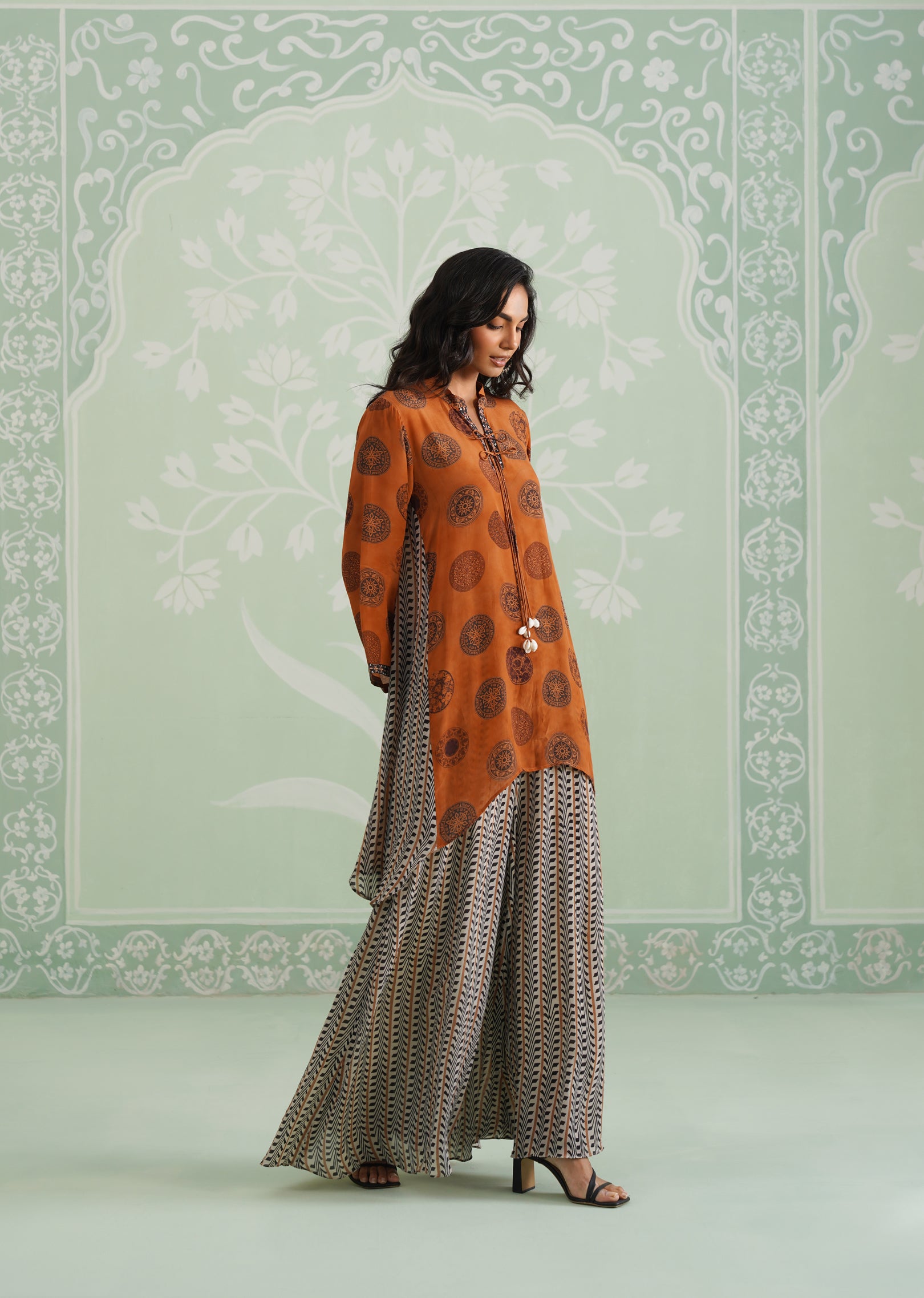 Malika Crepe Printed Matching Set