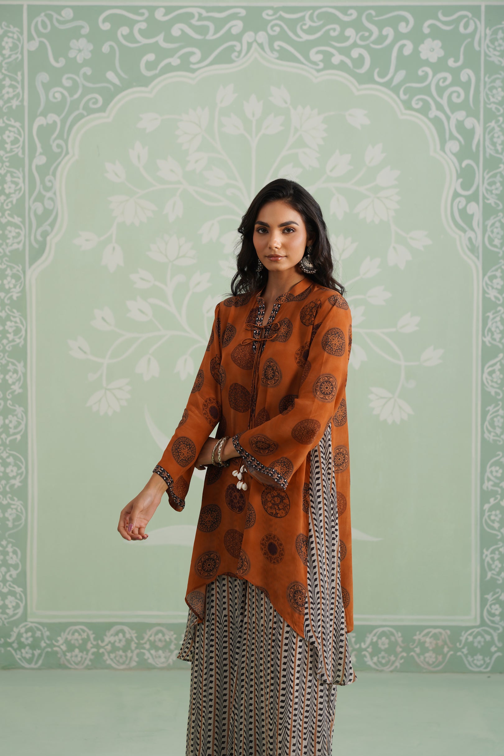 Malika Crepe Printed Matching Set