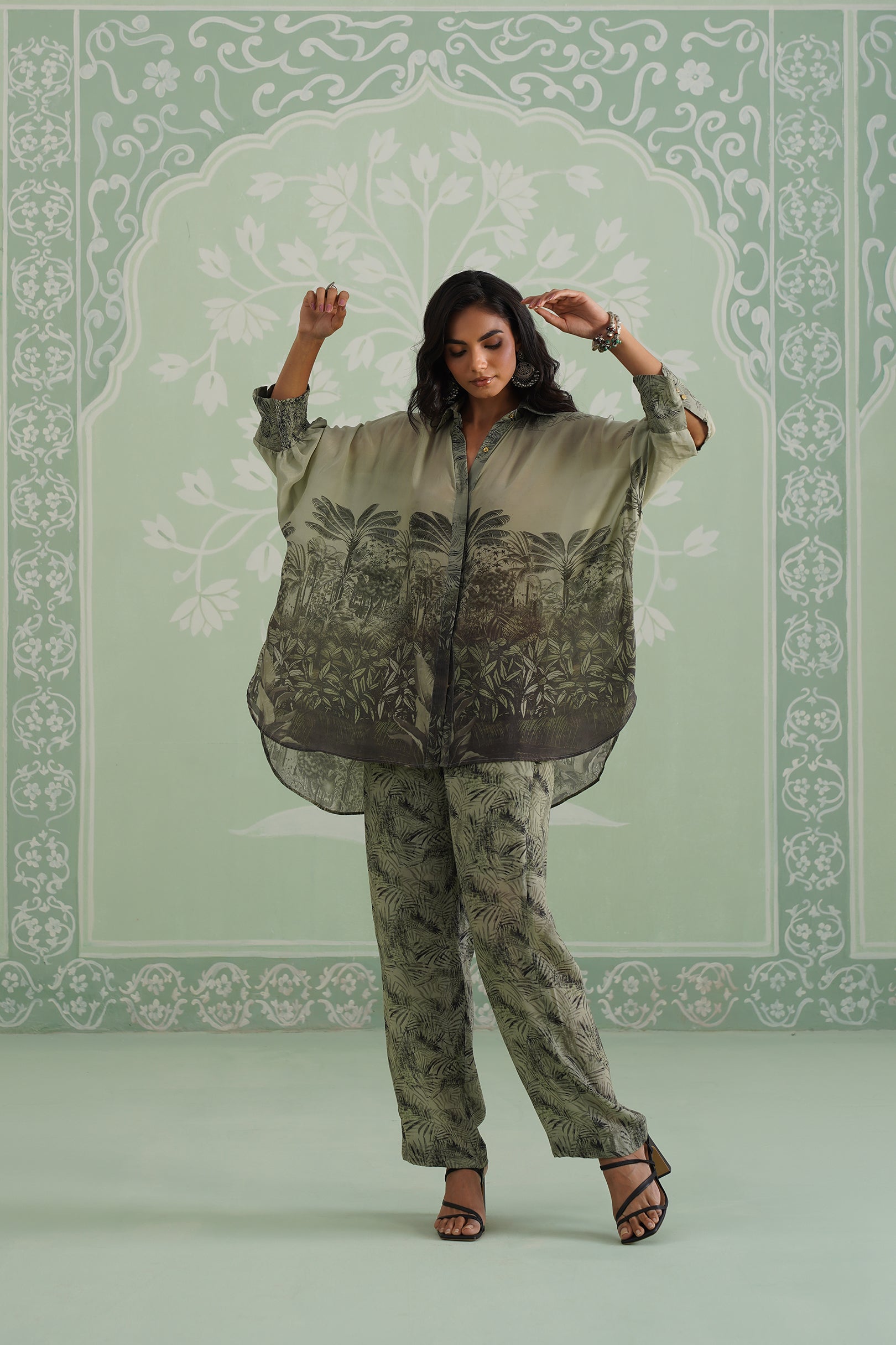 Pheonix Crepe Printed Matching Set