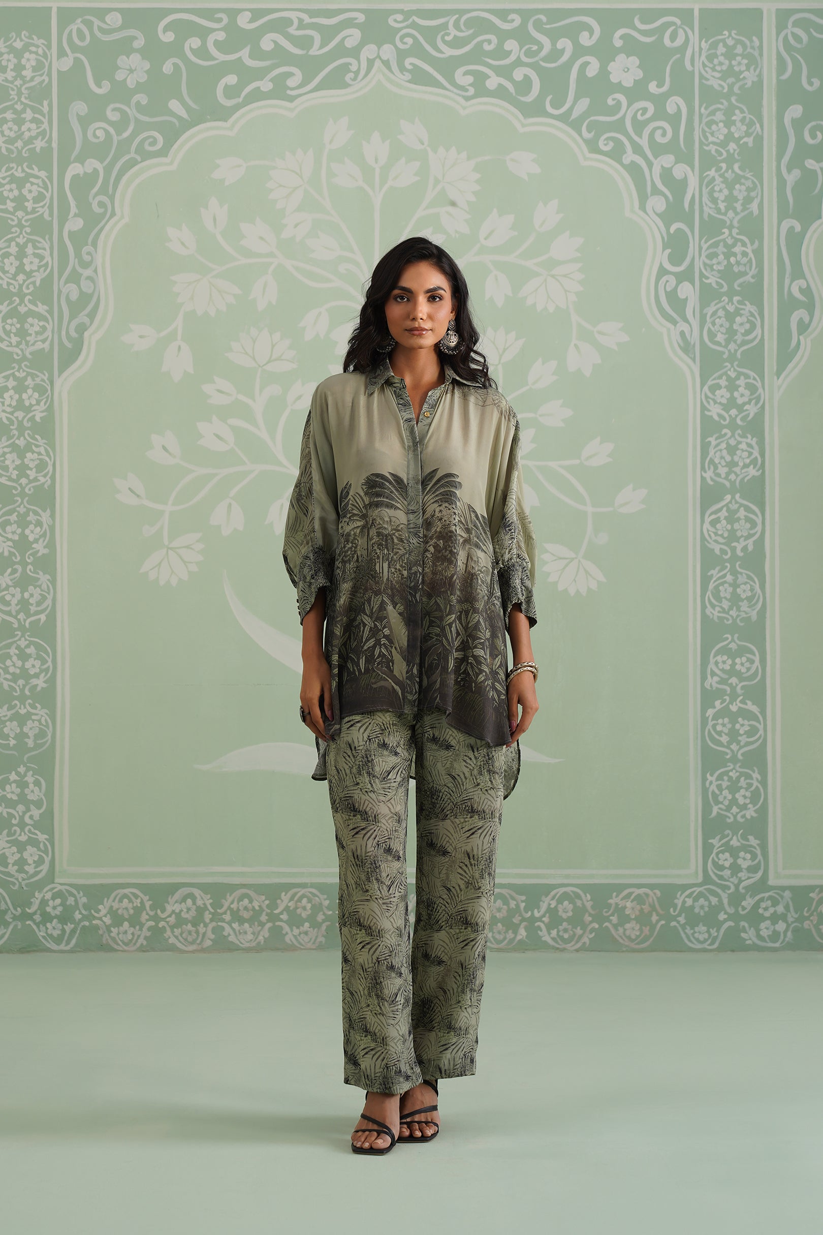 Pheonix Crepe Printed Matching Set