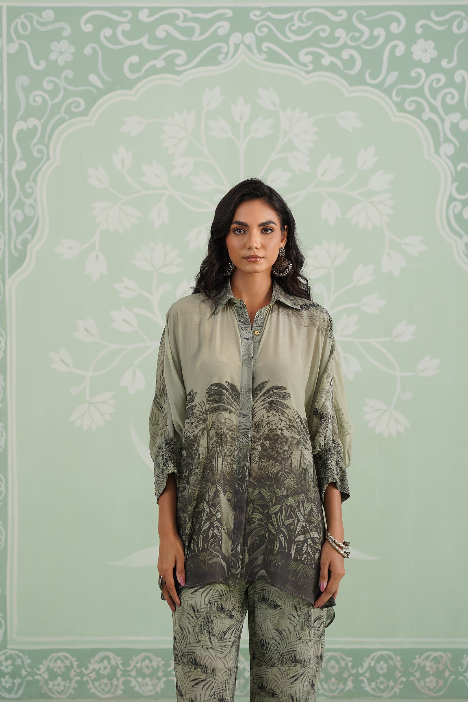 Pheonix Crepe Printed Matching Set