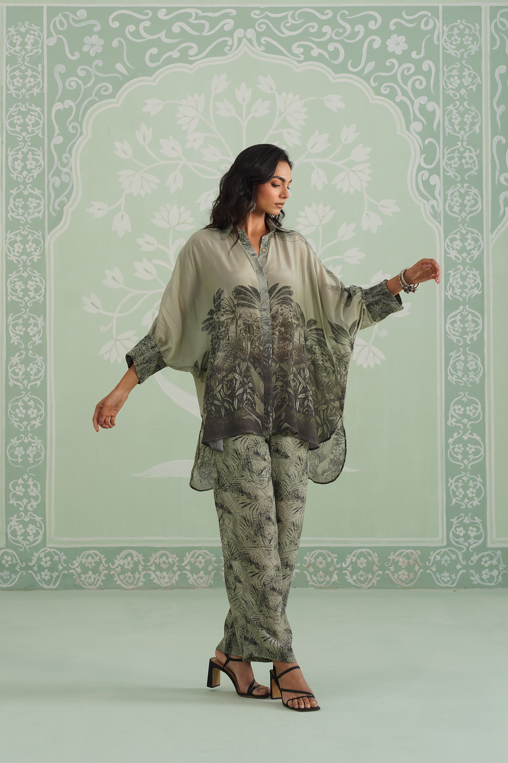Pheonix Crepe Printed Matching Set