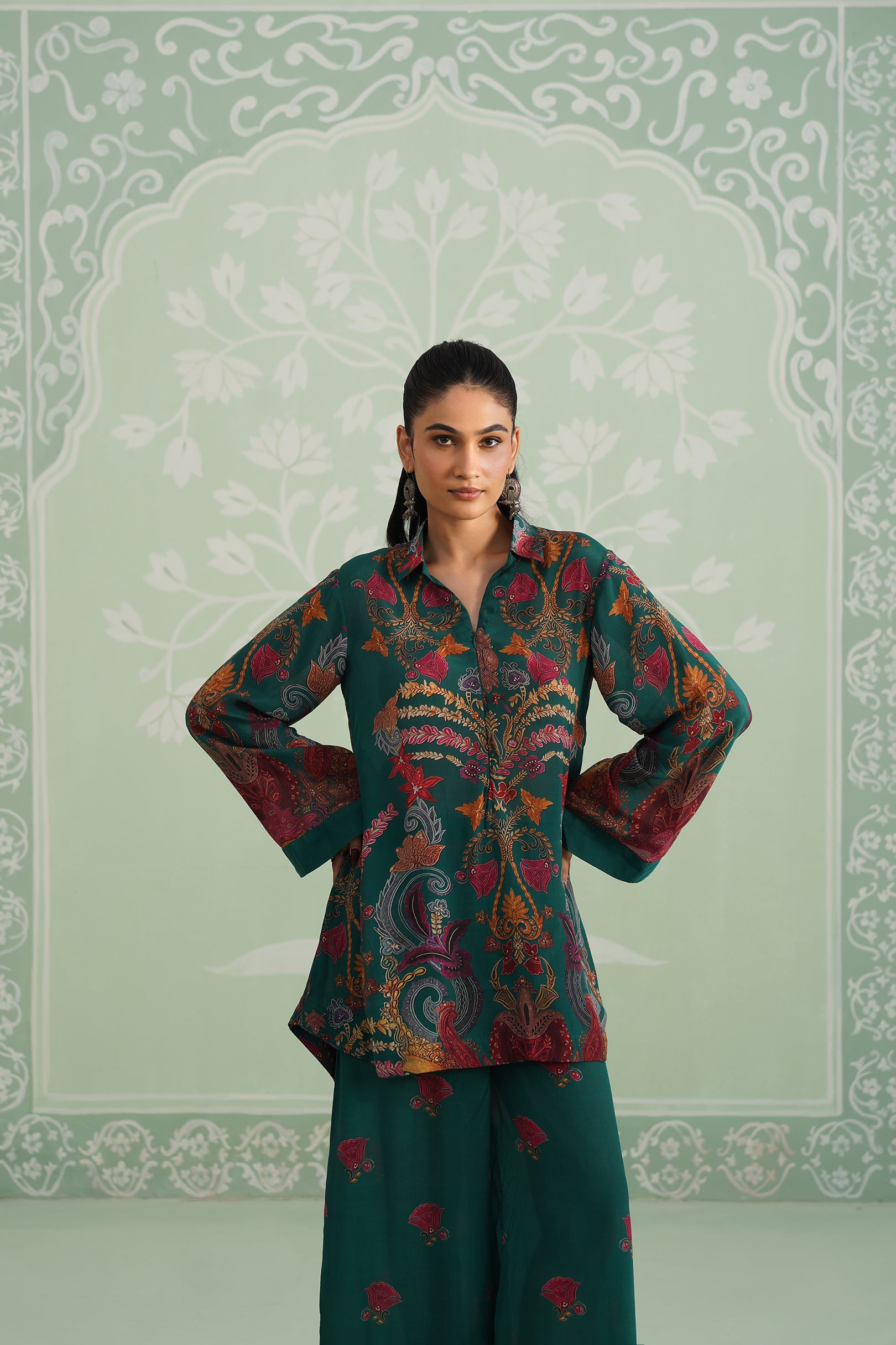 Rabiya Printed Crepe Matching Set