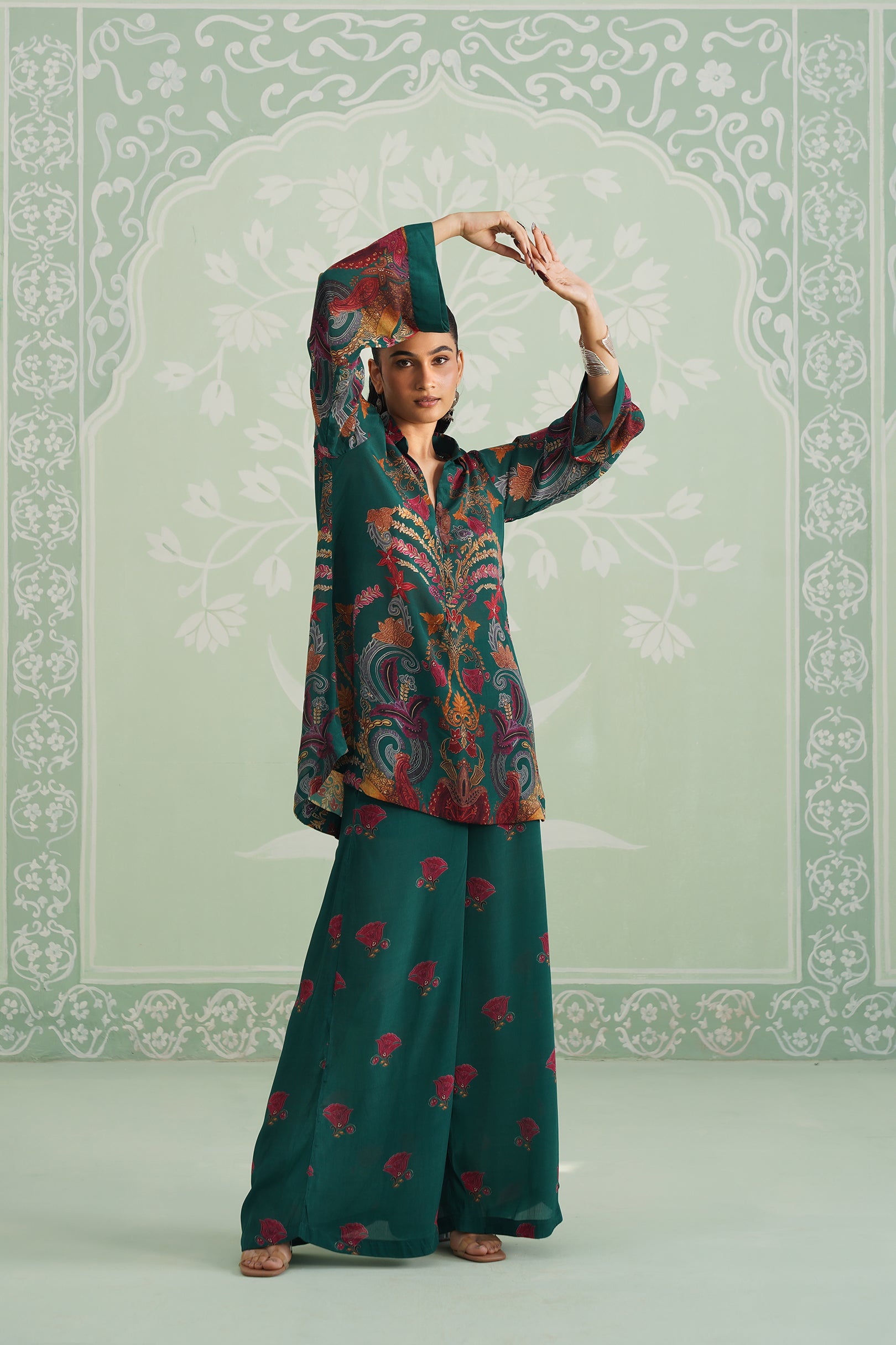 Rabiya Printed Crepe Matching Set