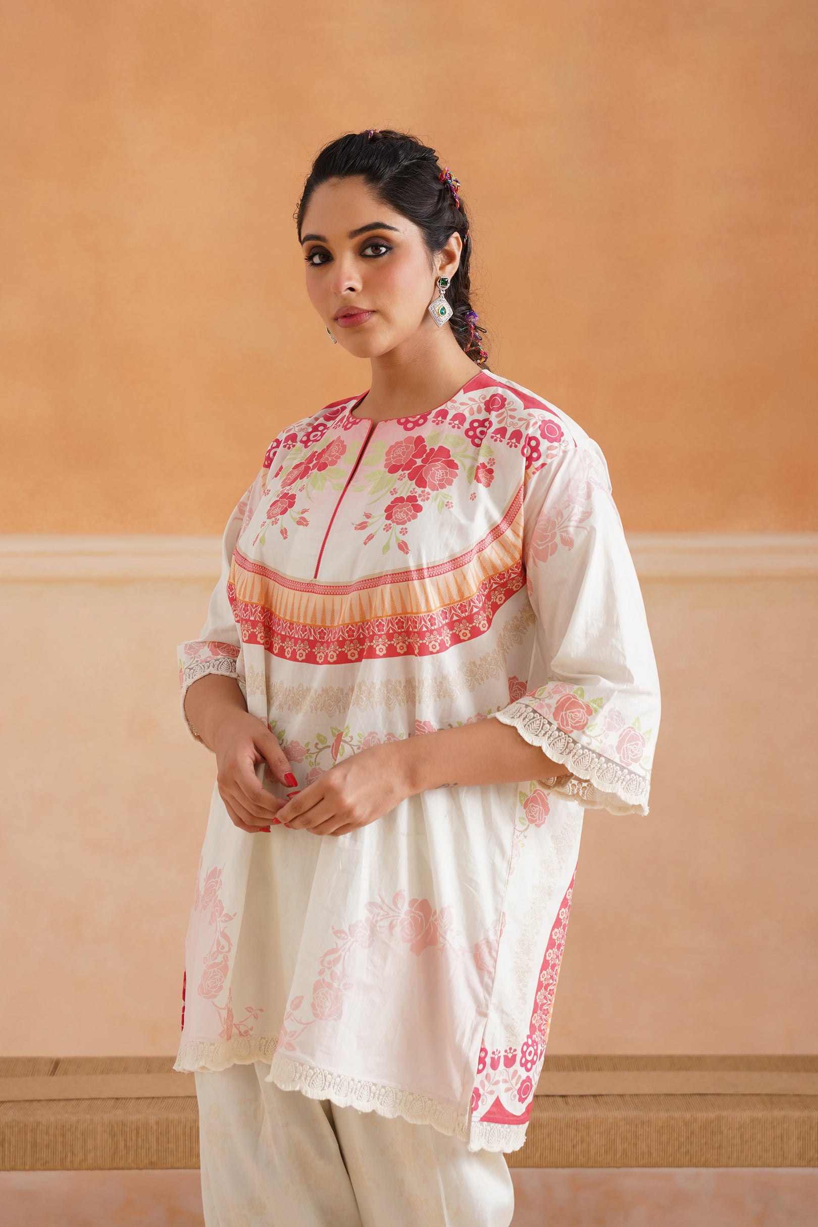 Gulnaar Cotton Printed Suit Set - Neetika Chopra