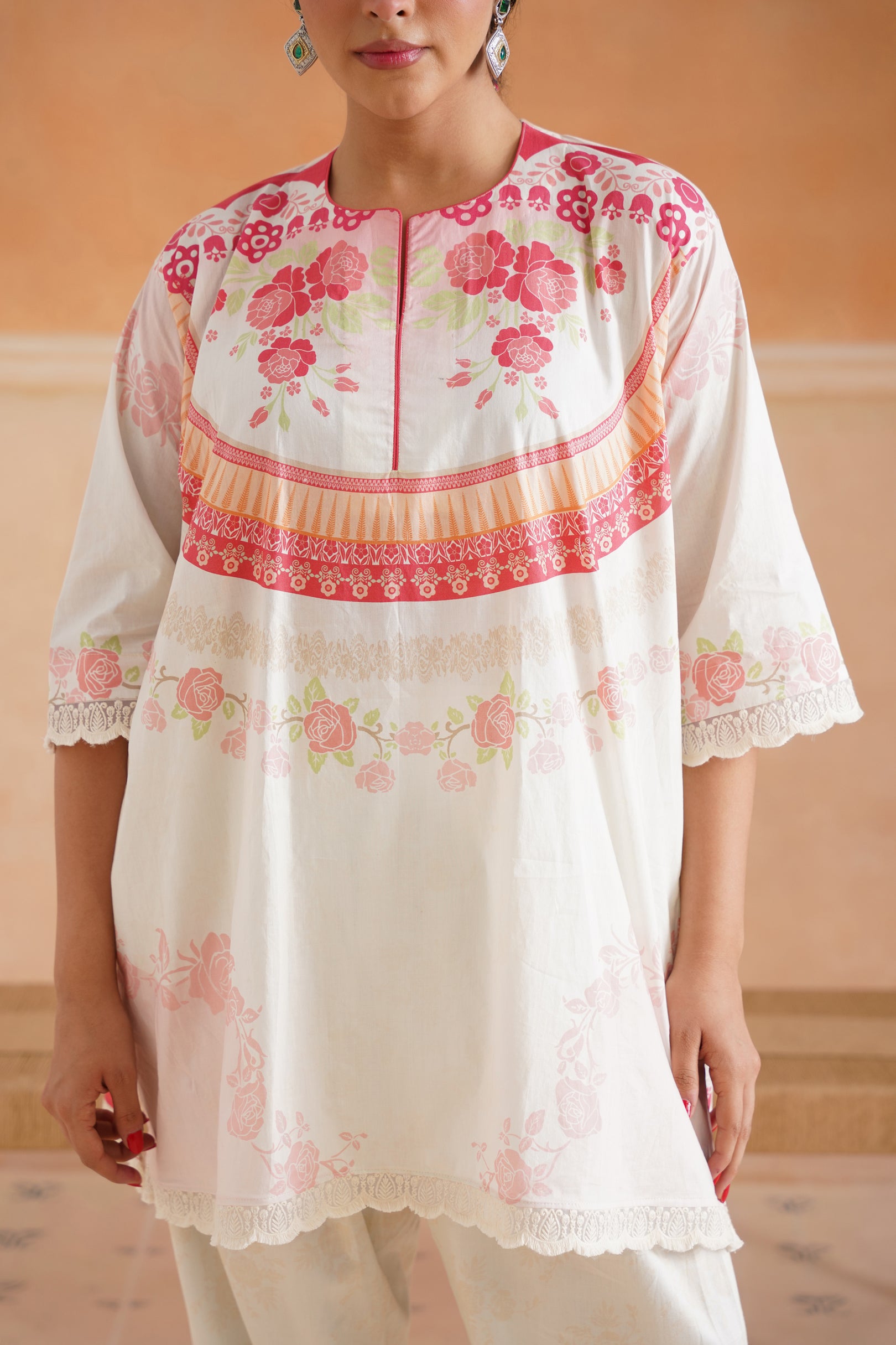 Gulnaar Cotton Printed Suit Set - Neetika Chopra