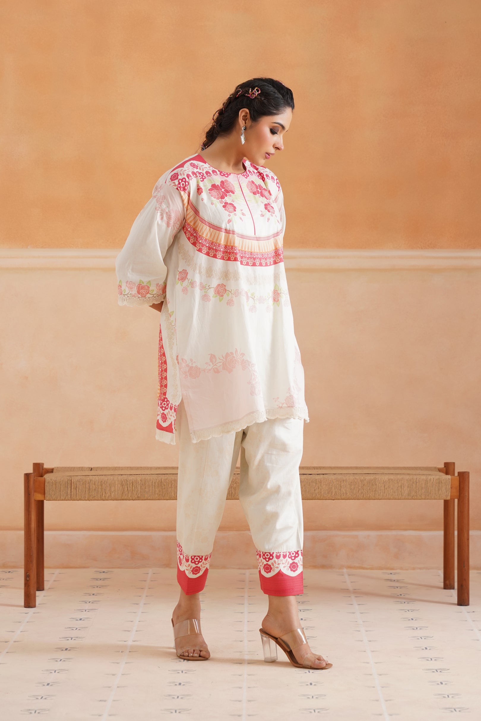 Gulnaar Cotton Printed Suit Set - Neetika Chopra