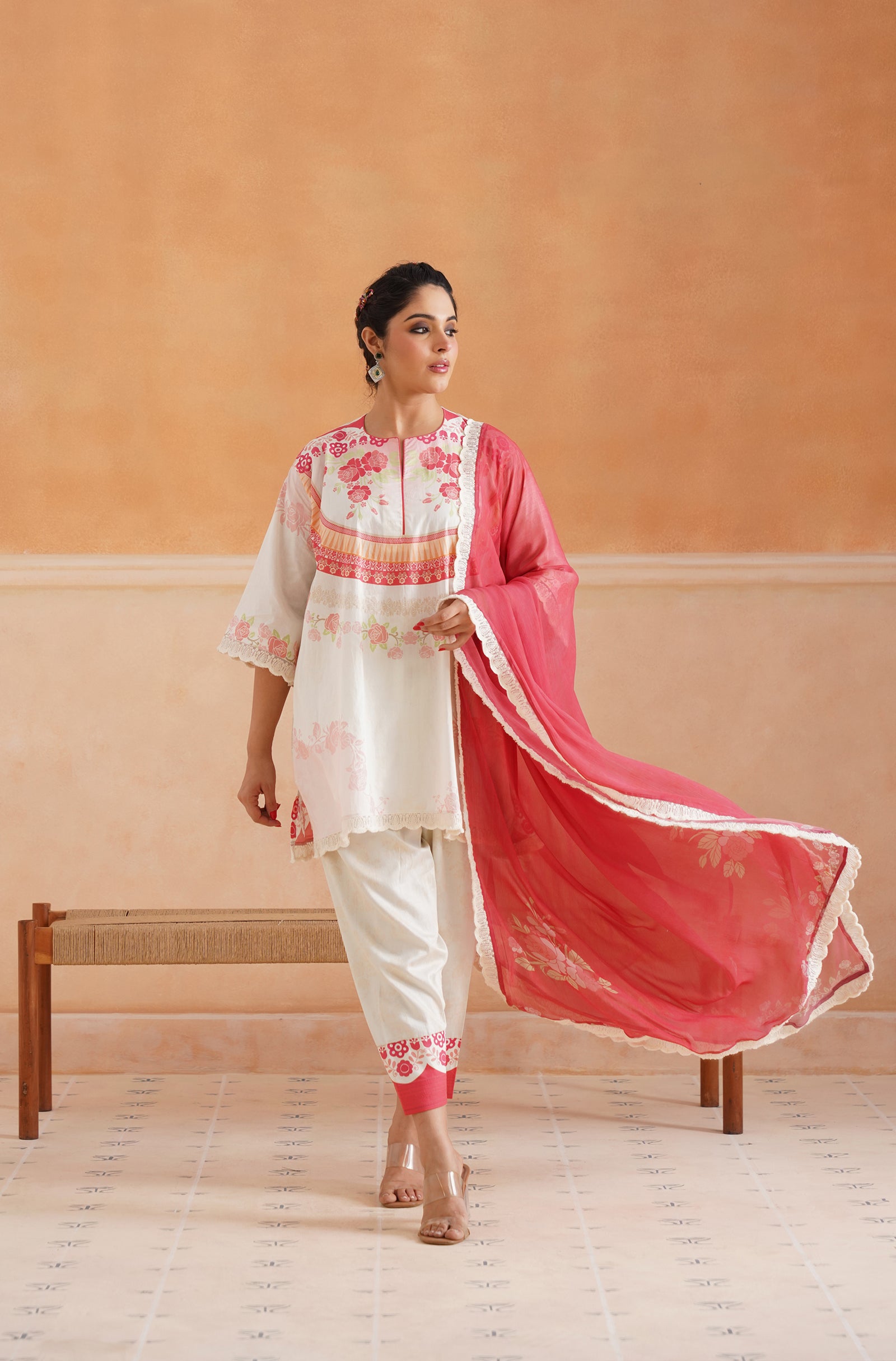 Gulnaar Cotton Printed Suit Set - Neetika Chopra