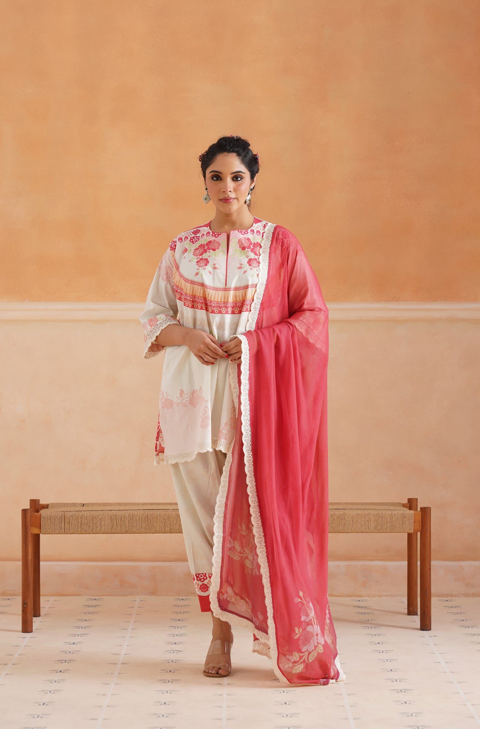 Gulnaar Cotton Printed Suit Set - Neetika Chopra