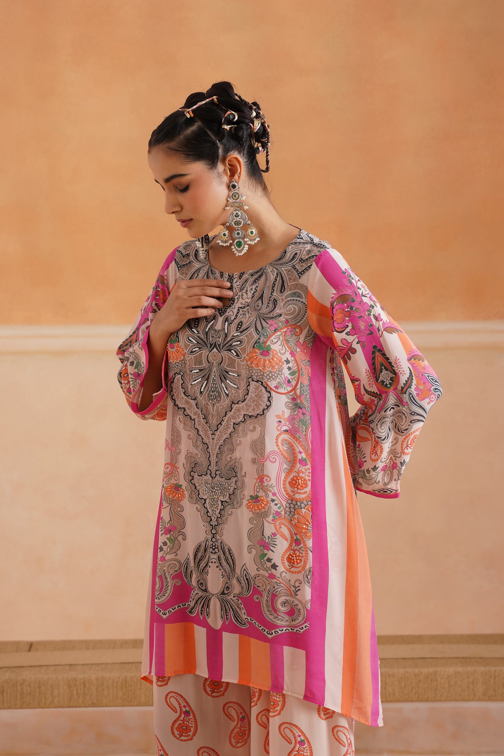 Rani Printed Crepe Matching Set - Neetika Chopra