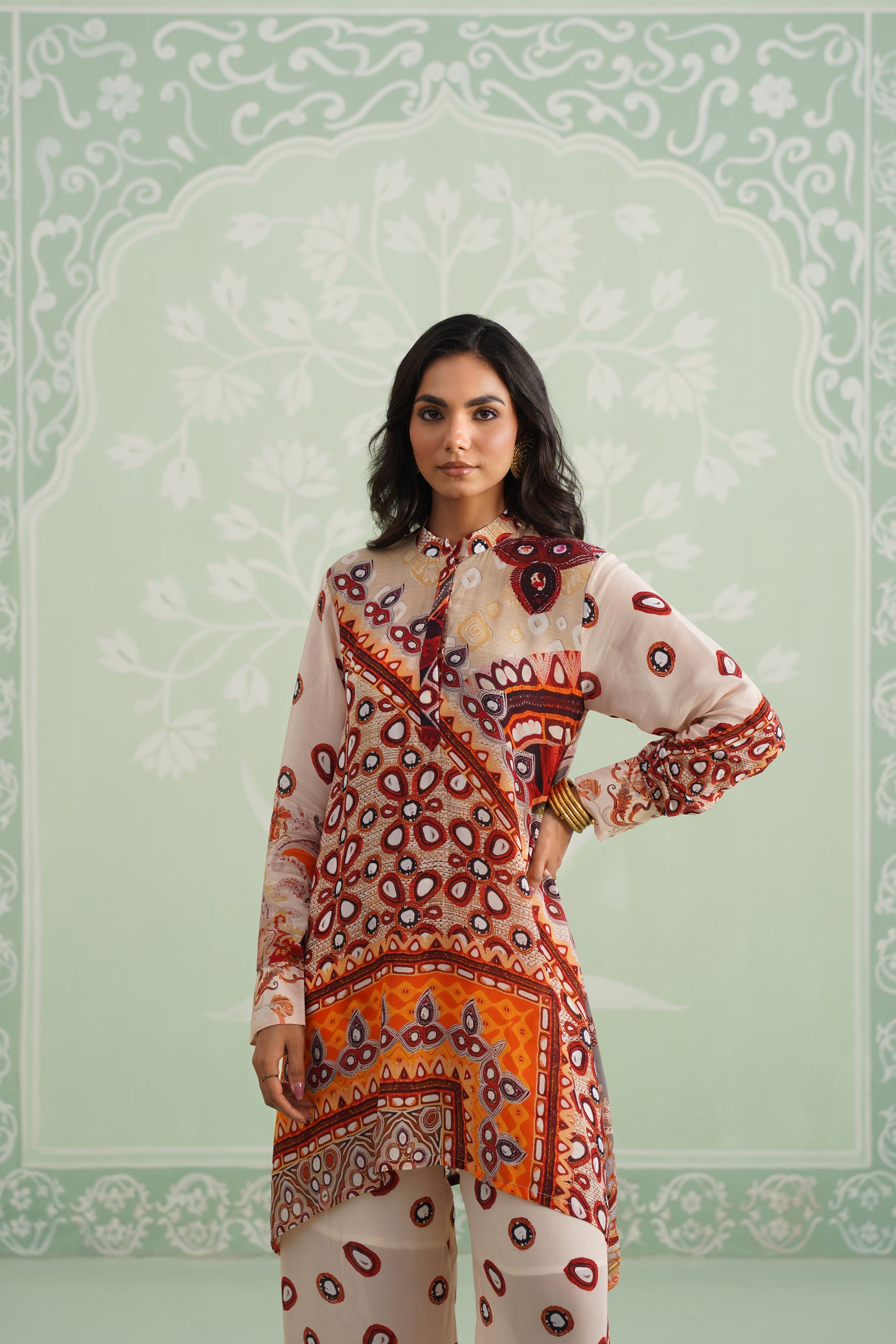 Kalpita Printed Crepe Matching Set