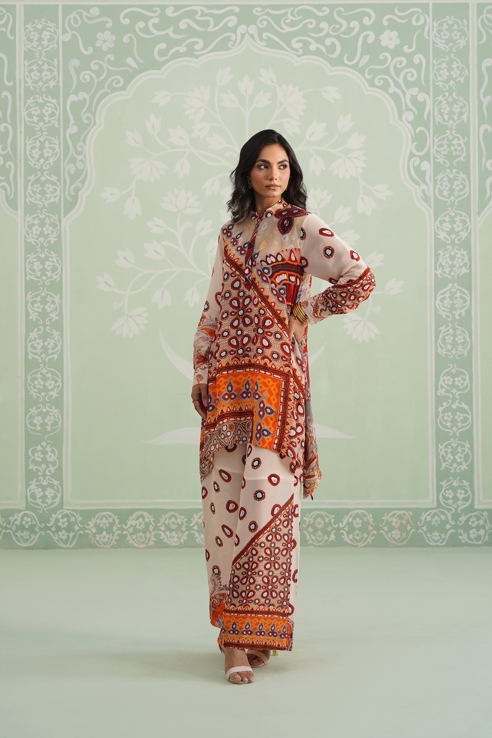 Kalpita Printed Crepe Matching Set