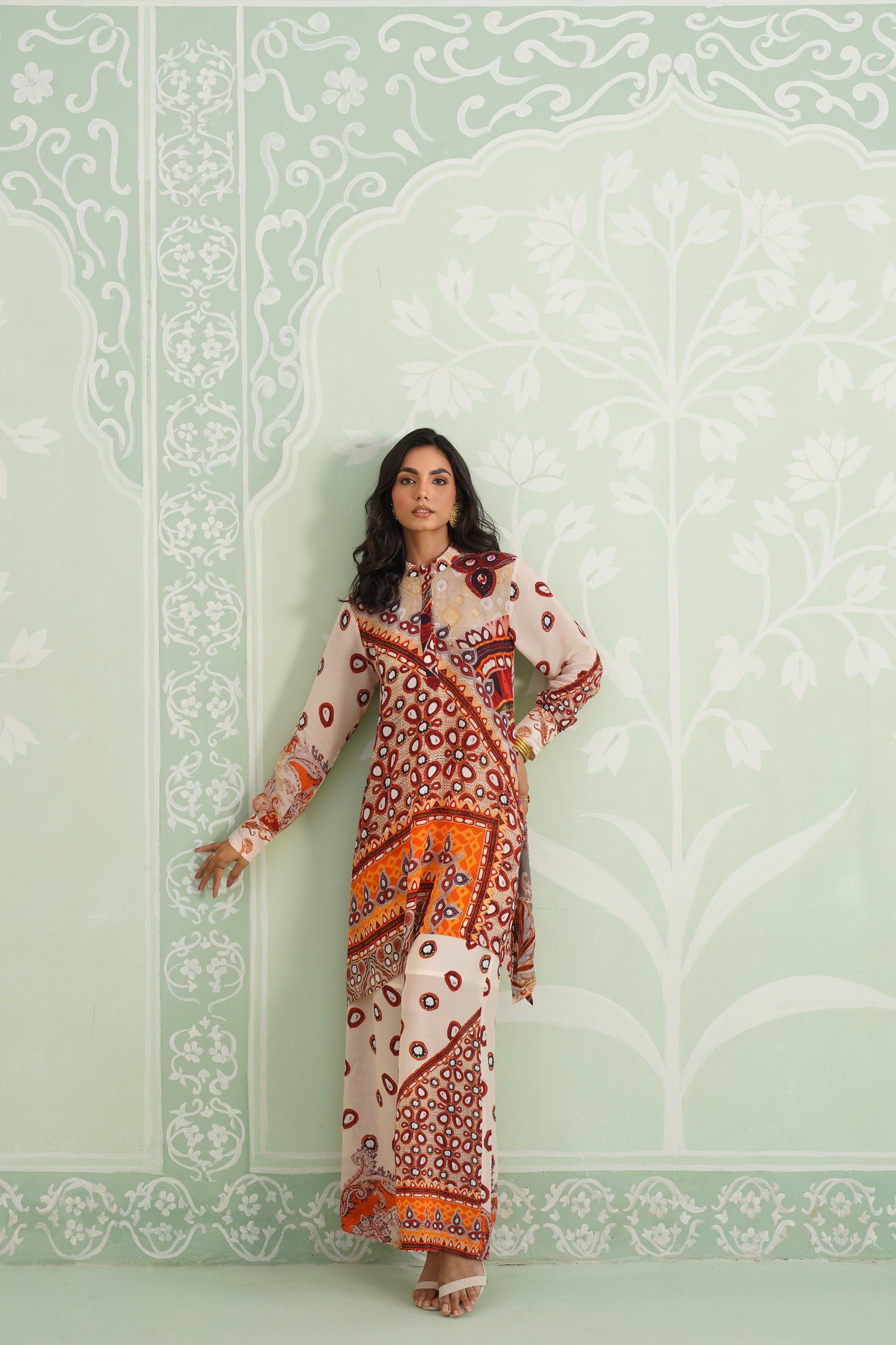 Kalpita Printed Crepe Matching Set