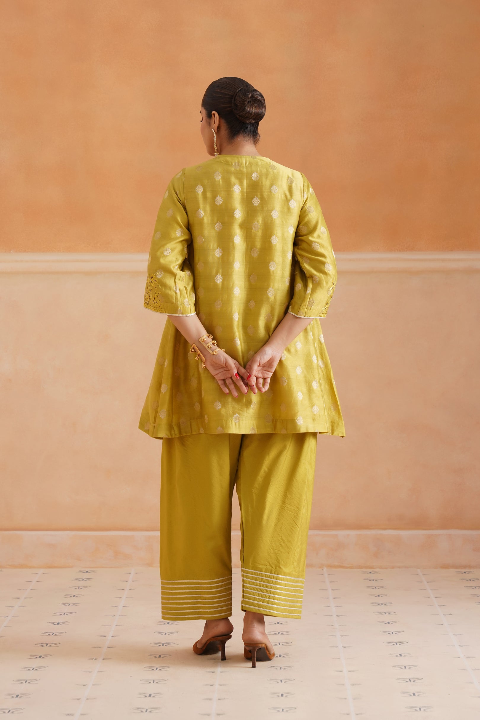 Varsha Cotton Chanderi Embroidered Suit Set - Neetika Chopra