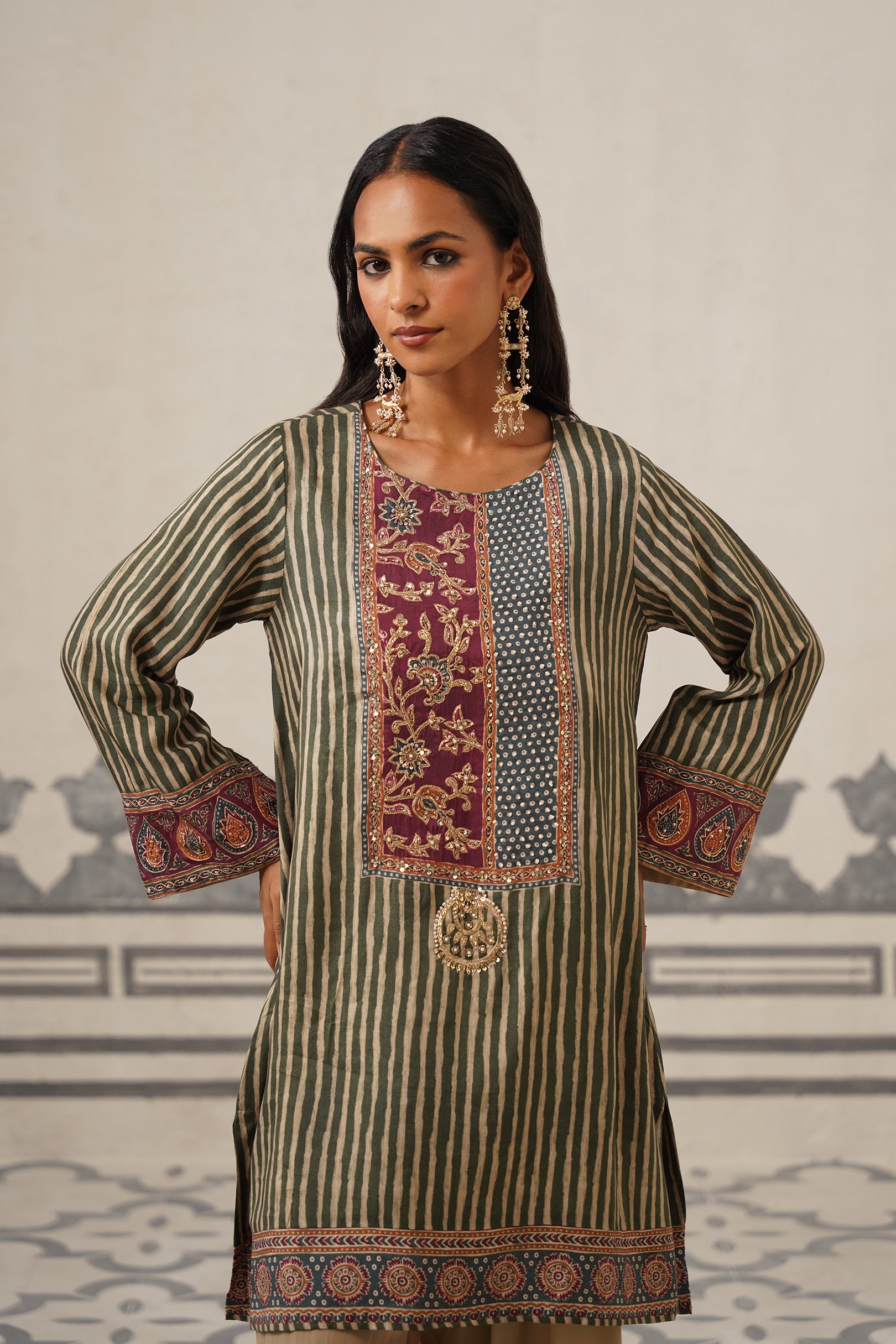 Najma Muslin Crepe Embroidered Suit Set