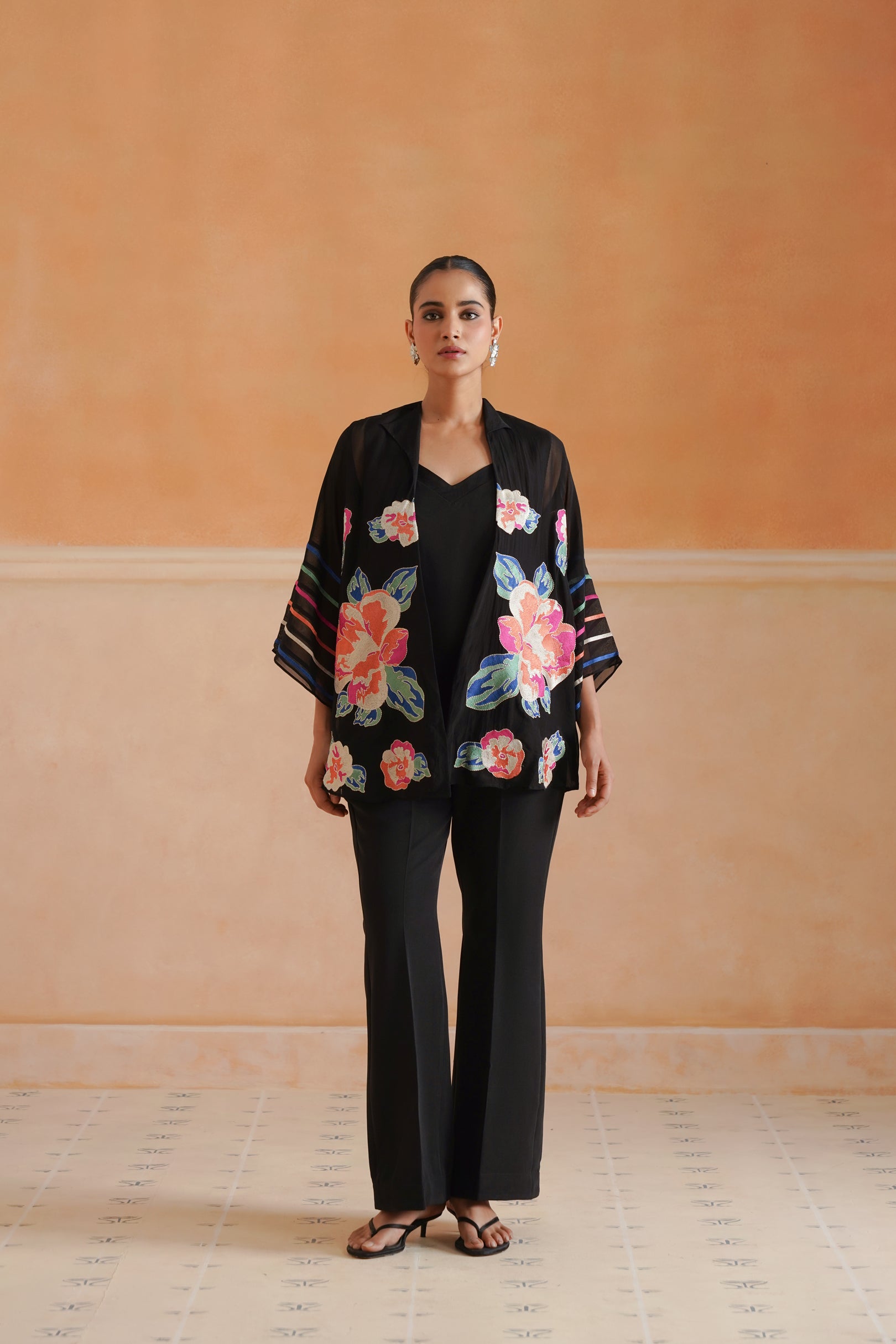 Ahana Organza Embroidered Matching Set - Neetika Chopra