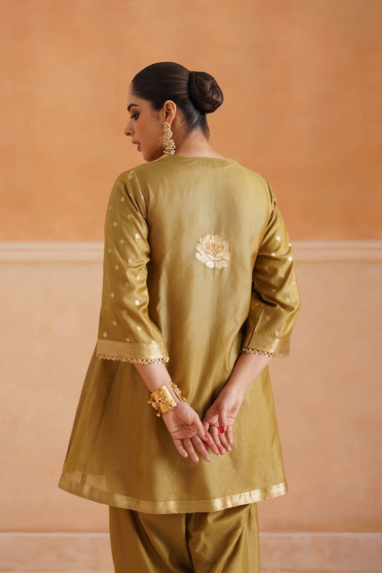 Koyel Chanderi Hand Embroidered Suit Set - Neetika Chopra