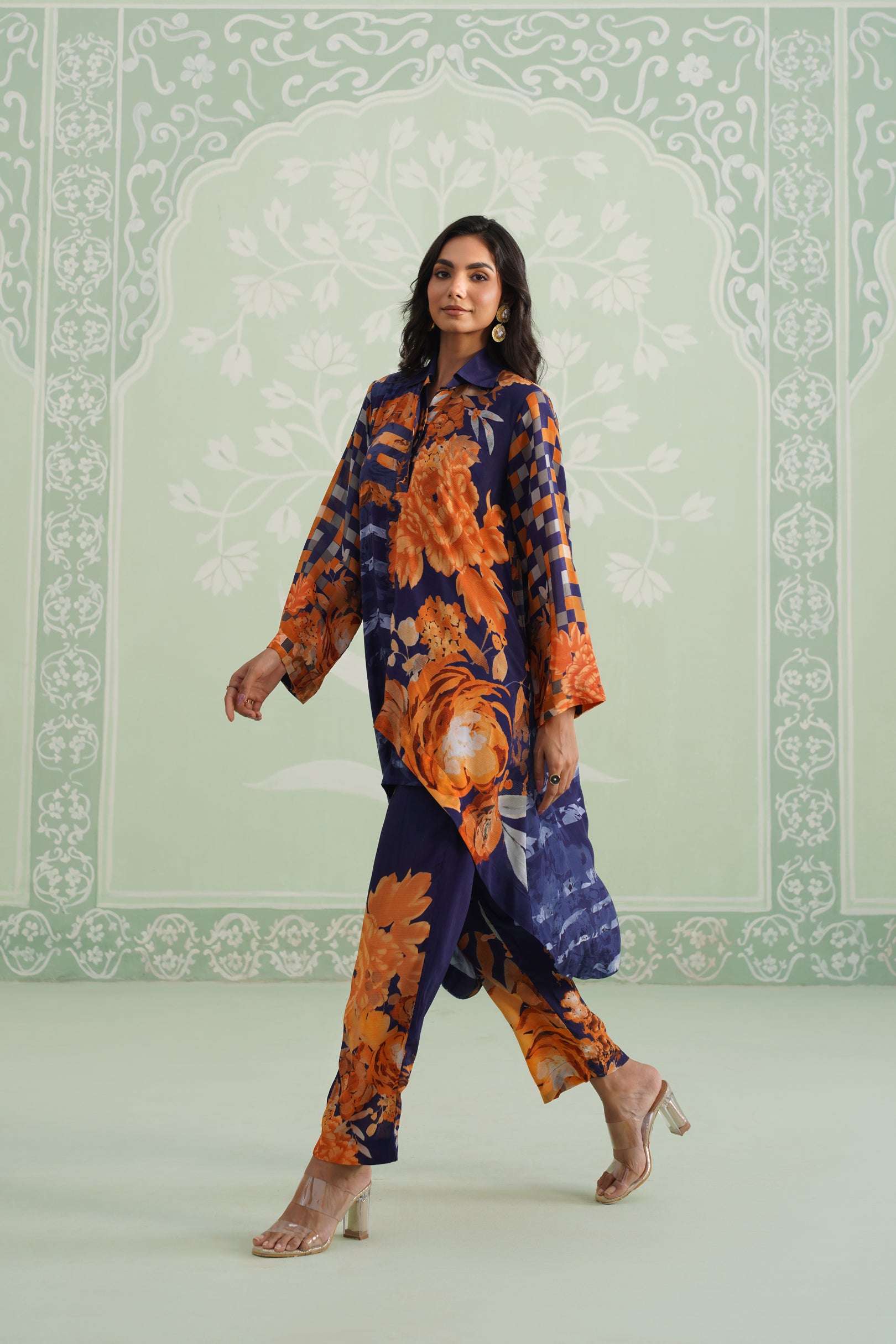 Khusboo Printed Crepe Matching Set
