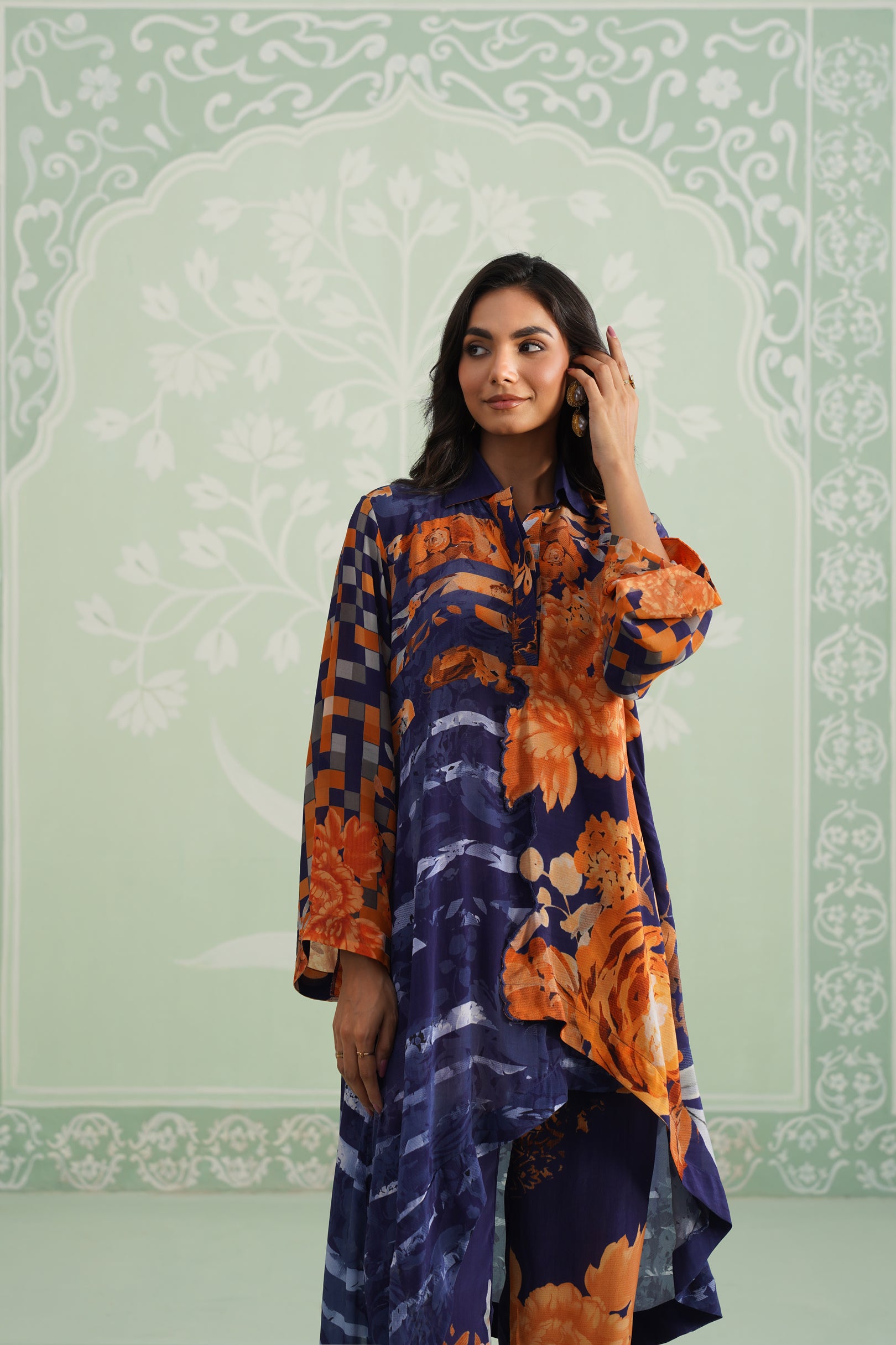 Khusboo Printed Crepe Matching Set