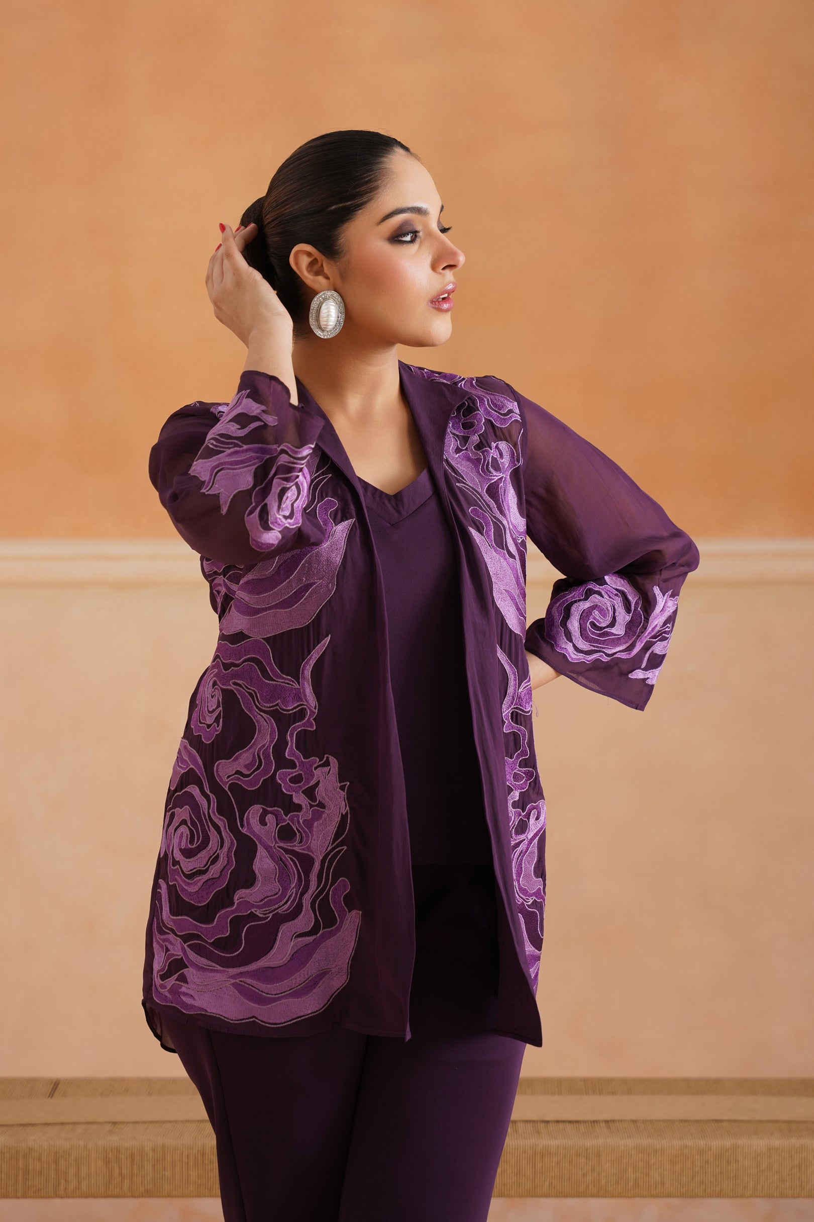 Linia Organza Embroidered Matching Set - Neetika Chopra