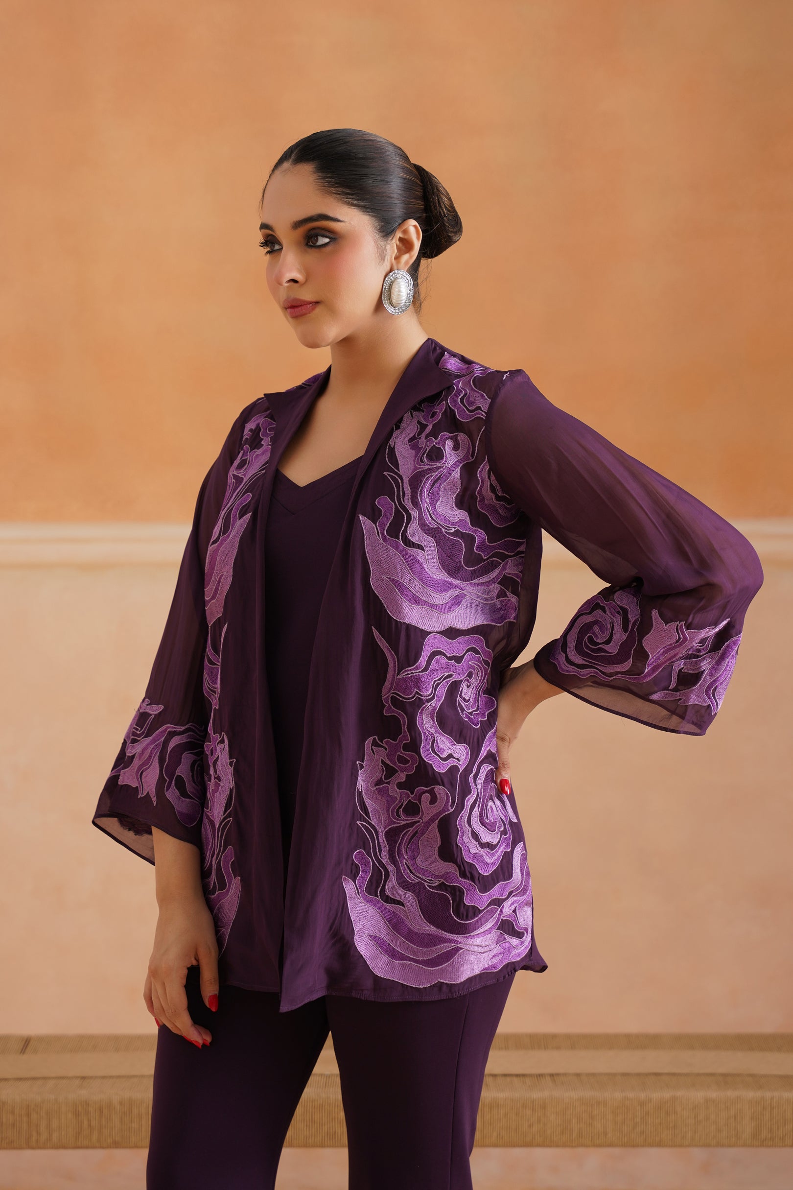 Linia Organza Embroidered Matching Set - Neetika Chopra