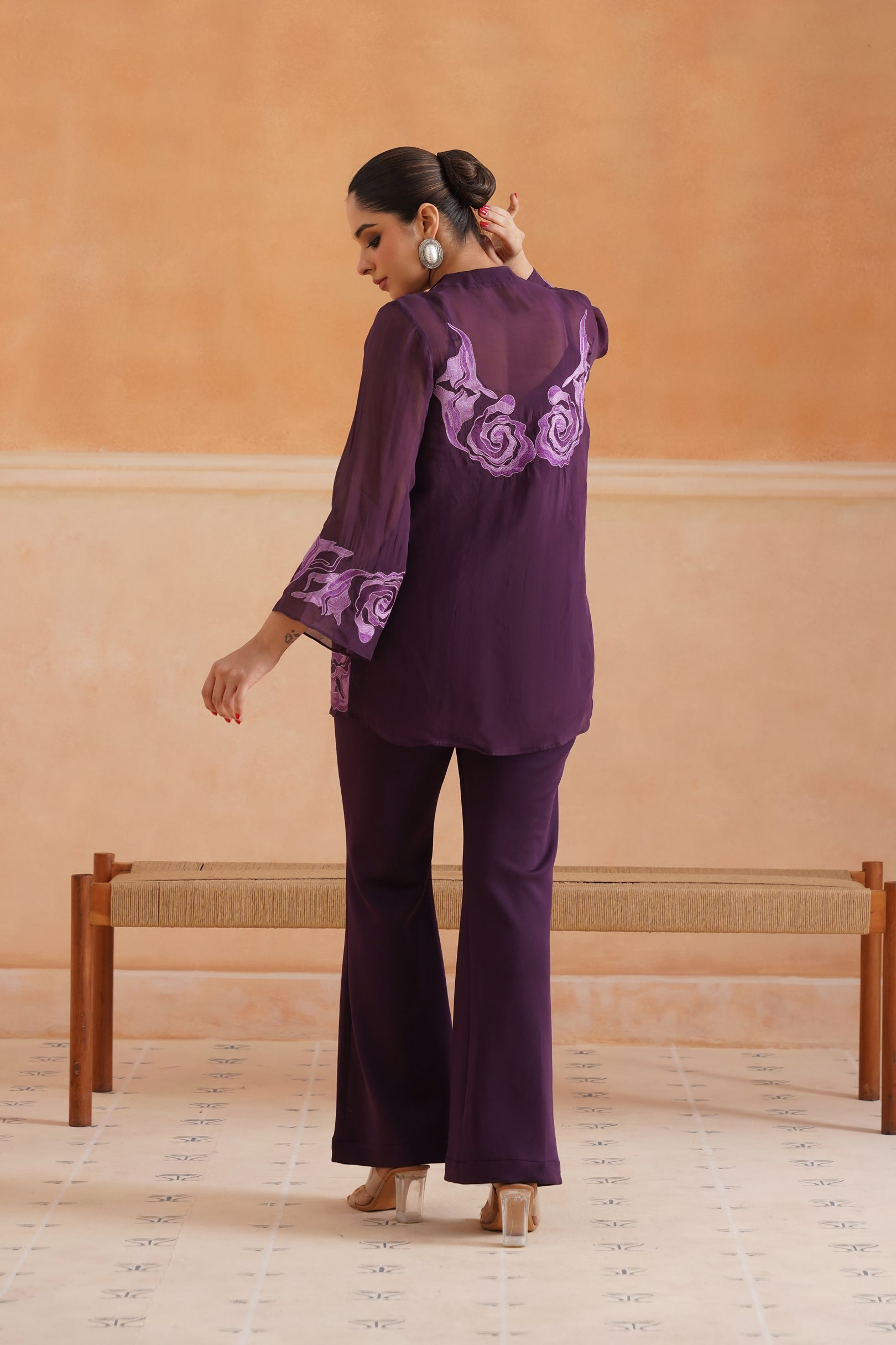 Linia Organza Embroidered Matching Set - Neetika Chopra