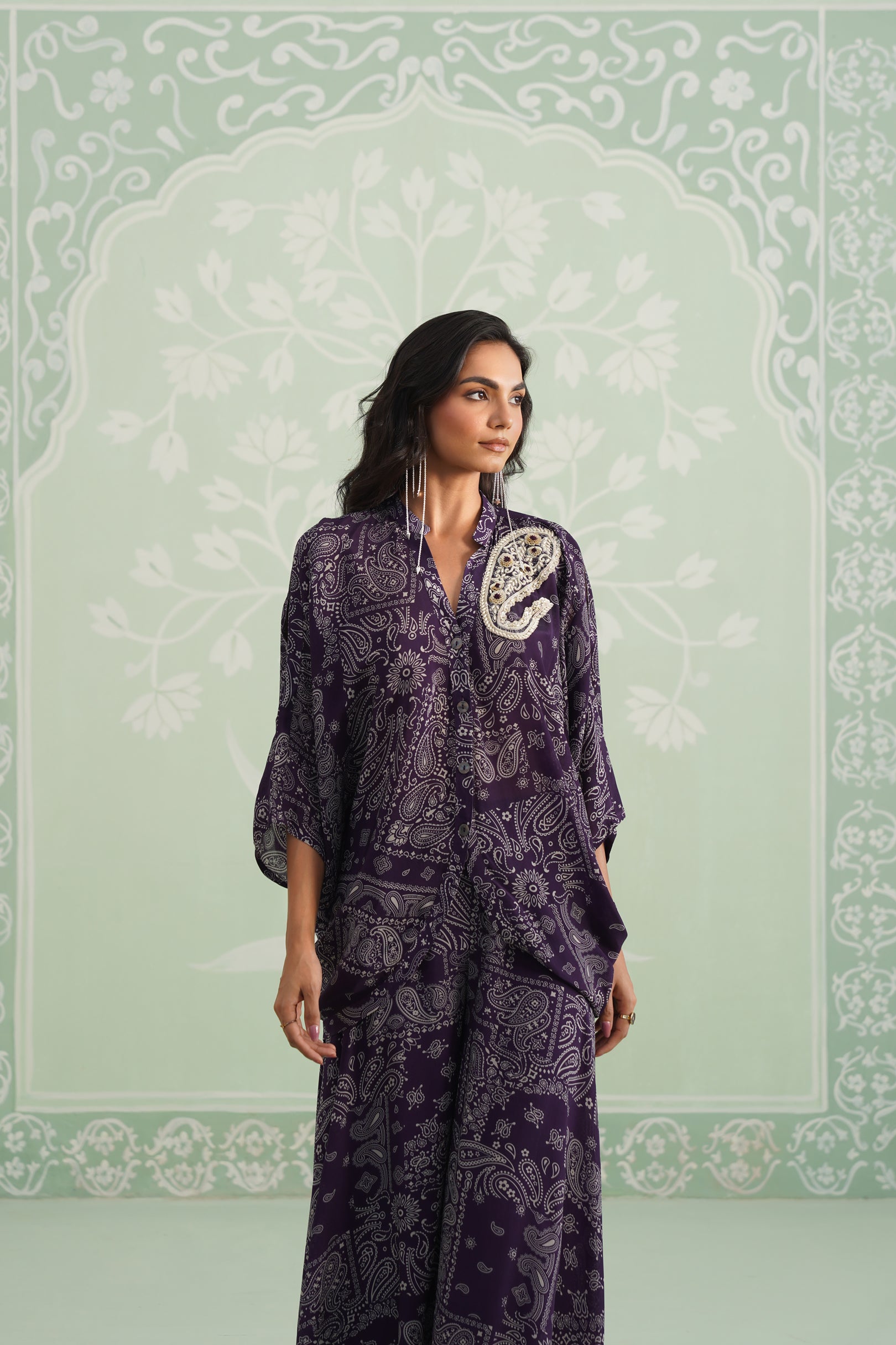 Itika Printed Crepe Sharara Set