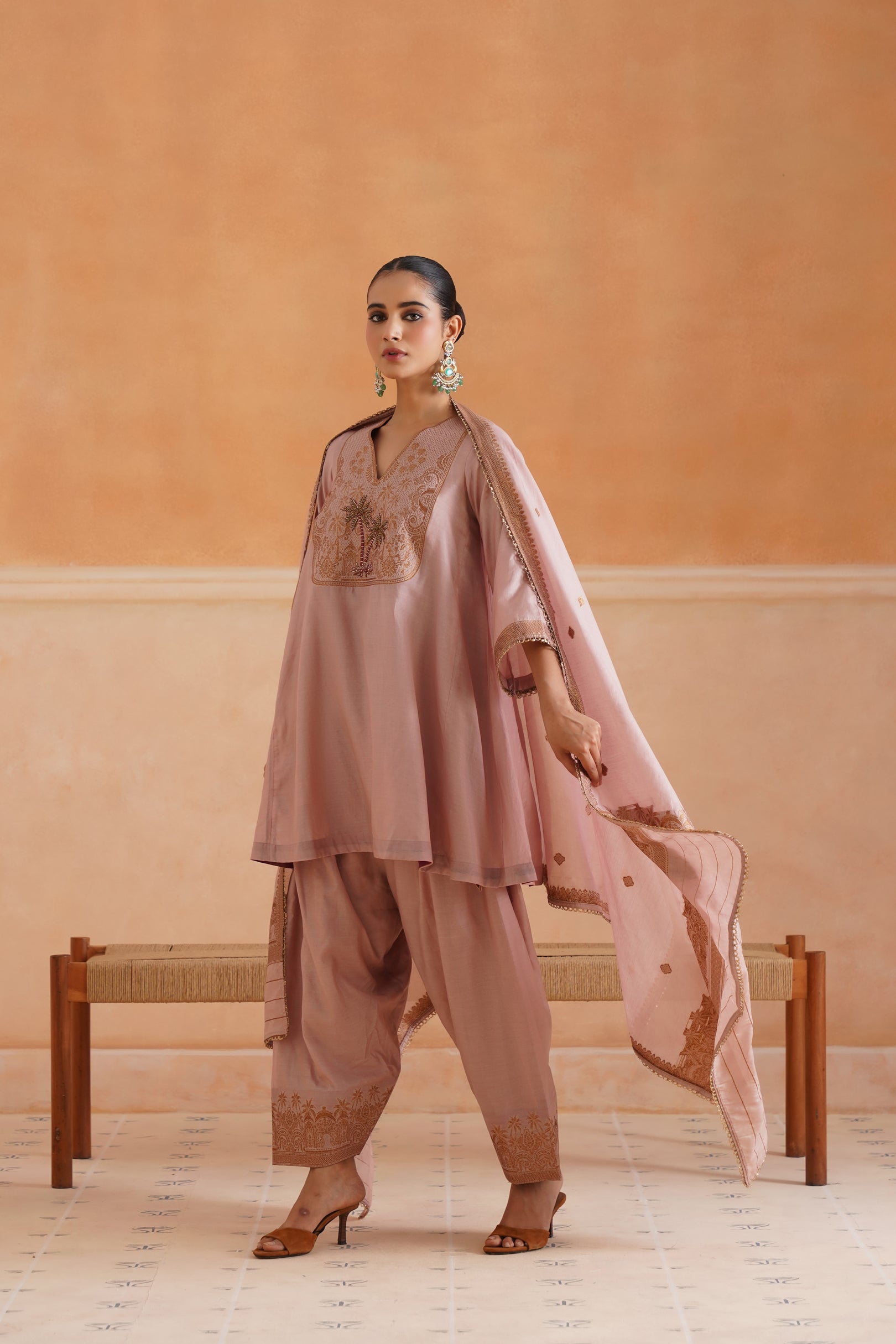 Debjani Hand Embroidered Matching Set - Neetika Chopra