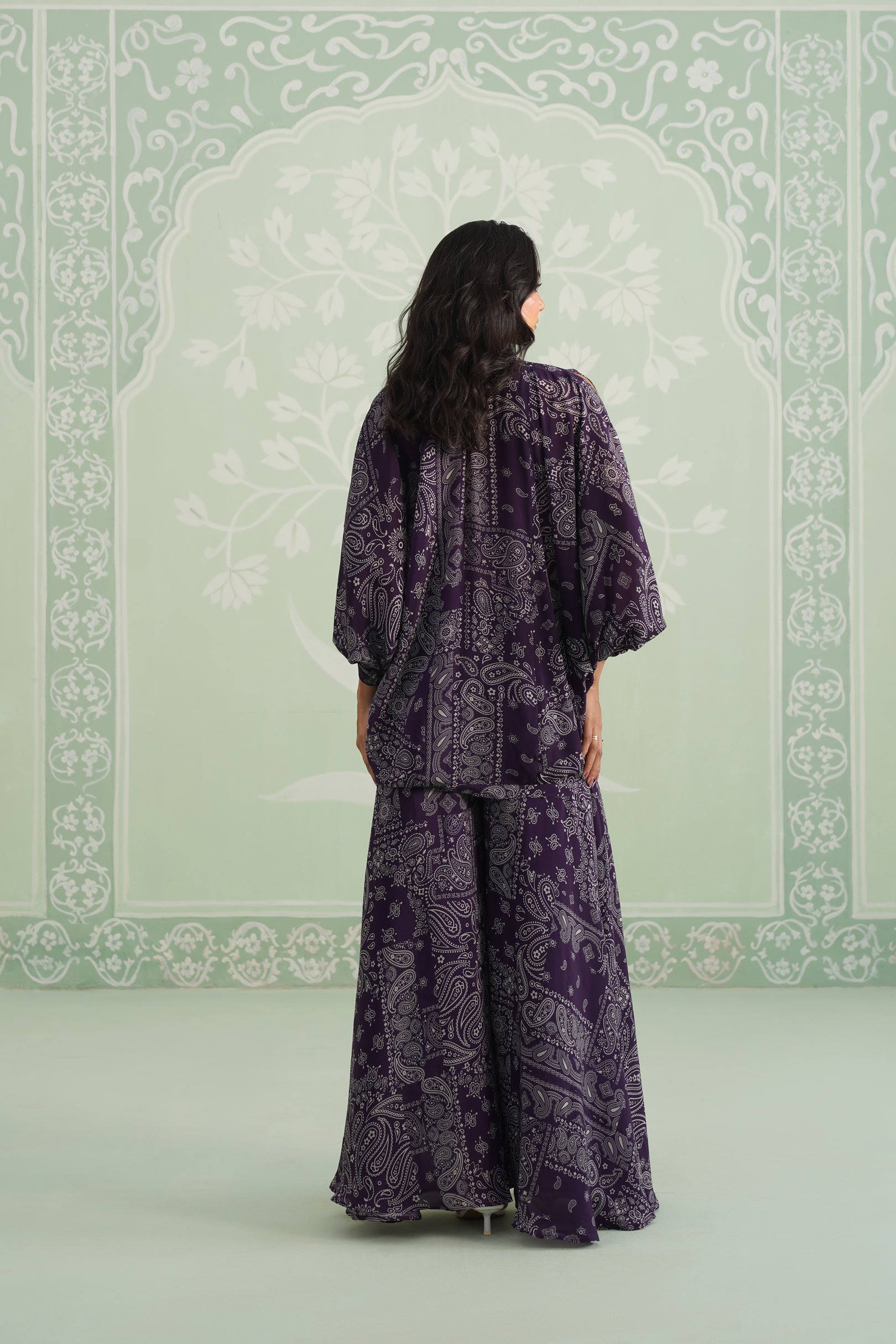 Itika Printed Crepe Sharara Set