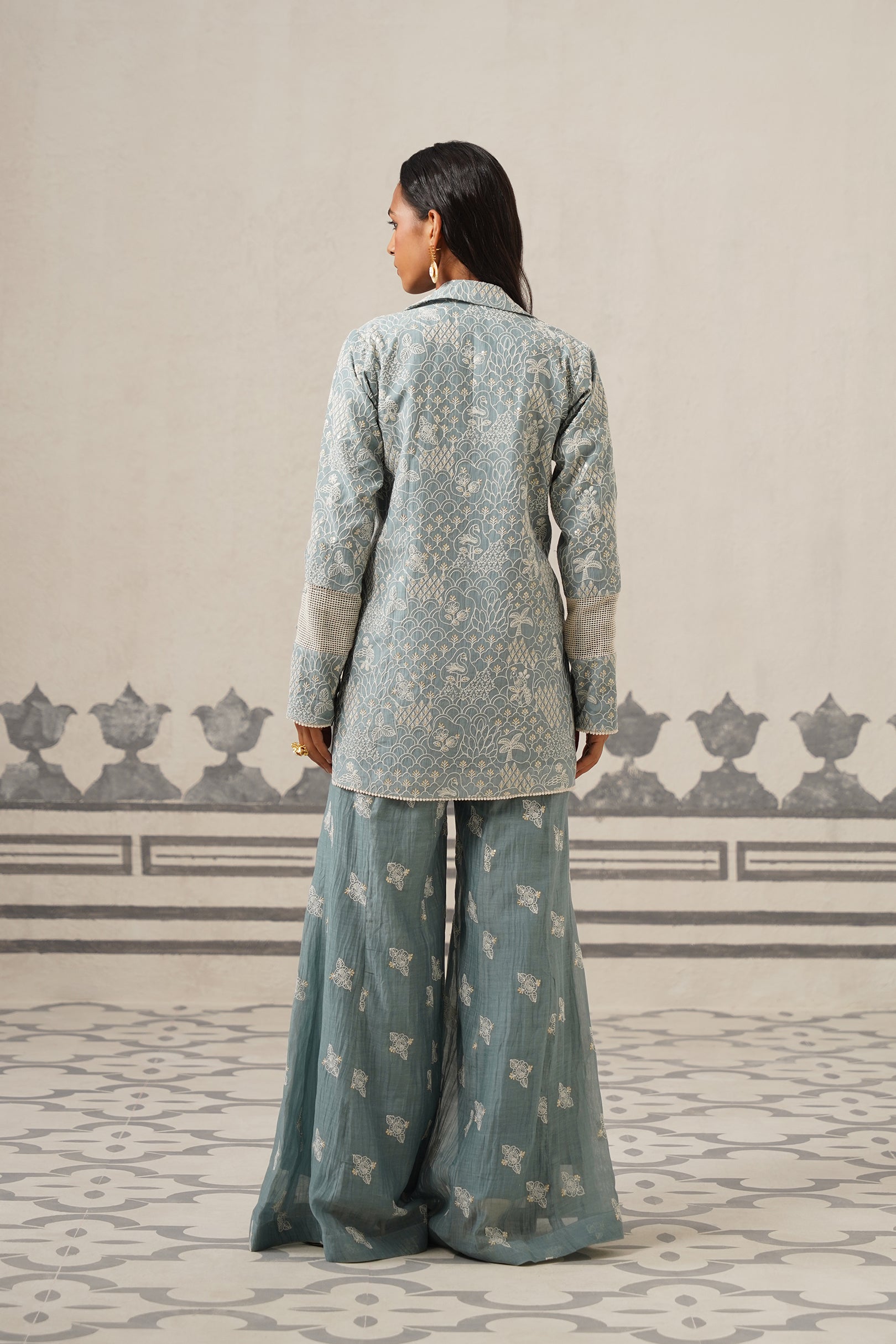 Neha Muslin Embroidered Matching Set
