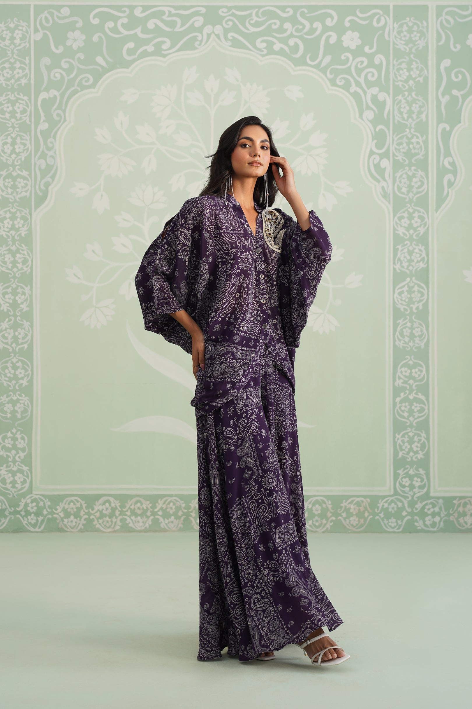 Itika Printed Crepe Sharara Set