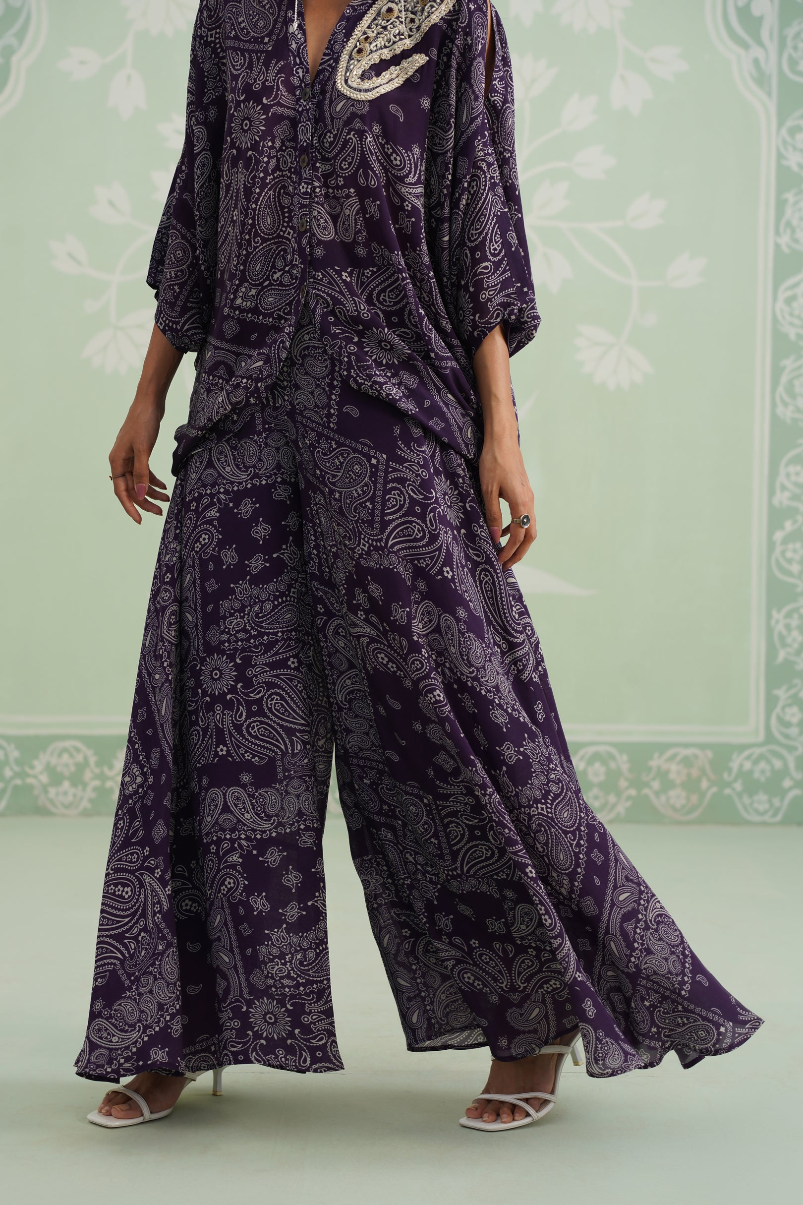Itika Printed Crepe Sharara Set