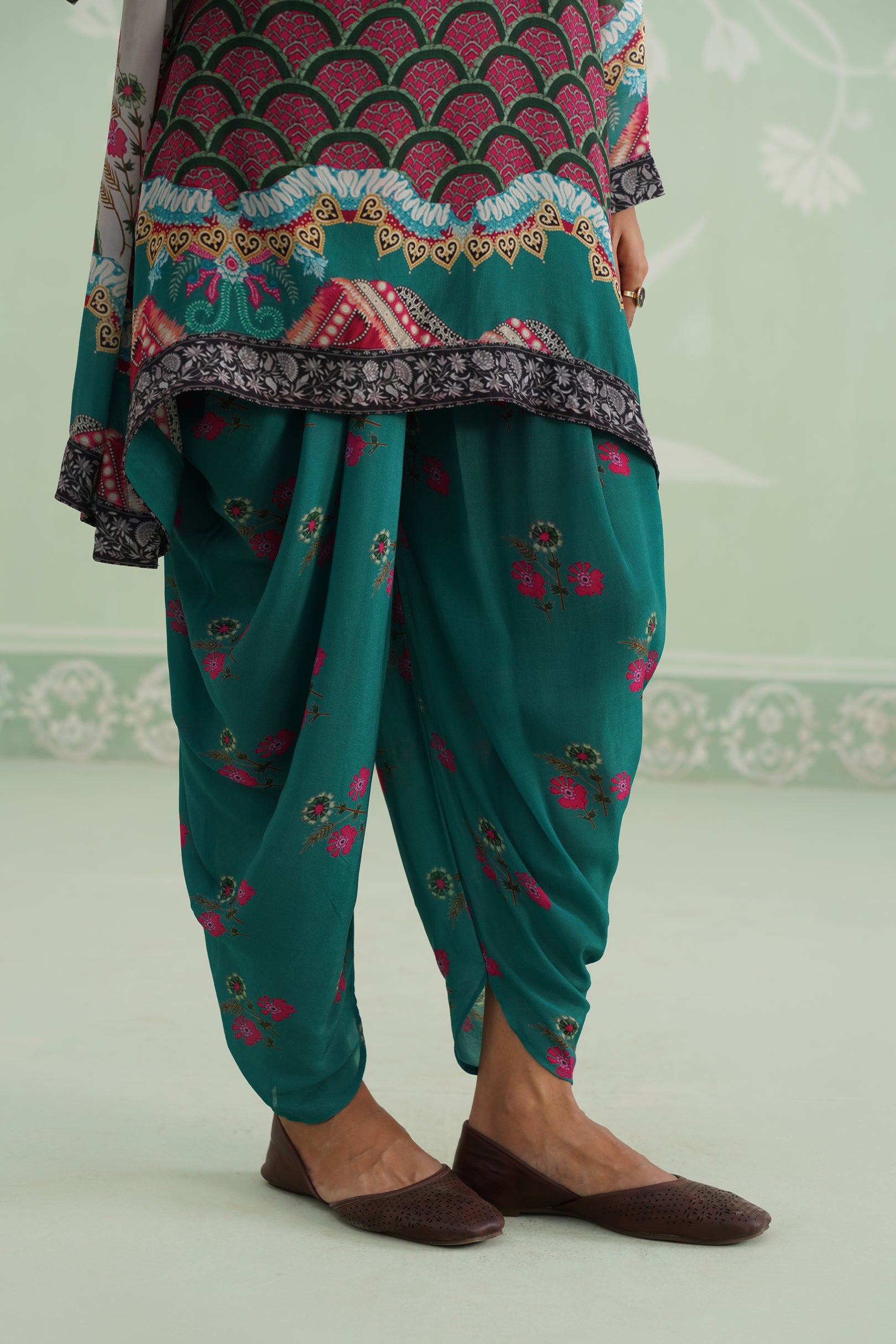 Meher Crepe Embroidered Matching Set