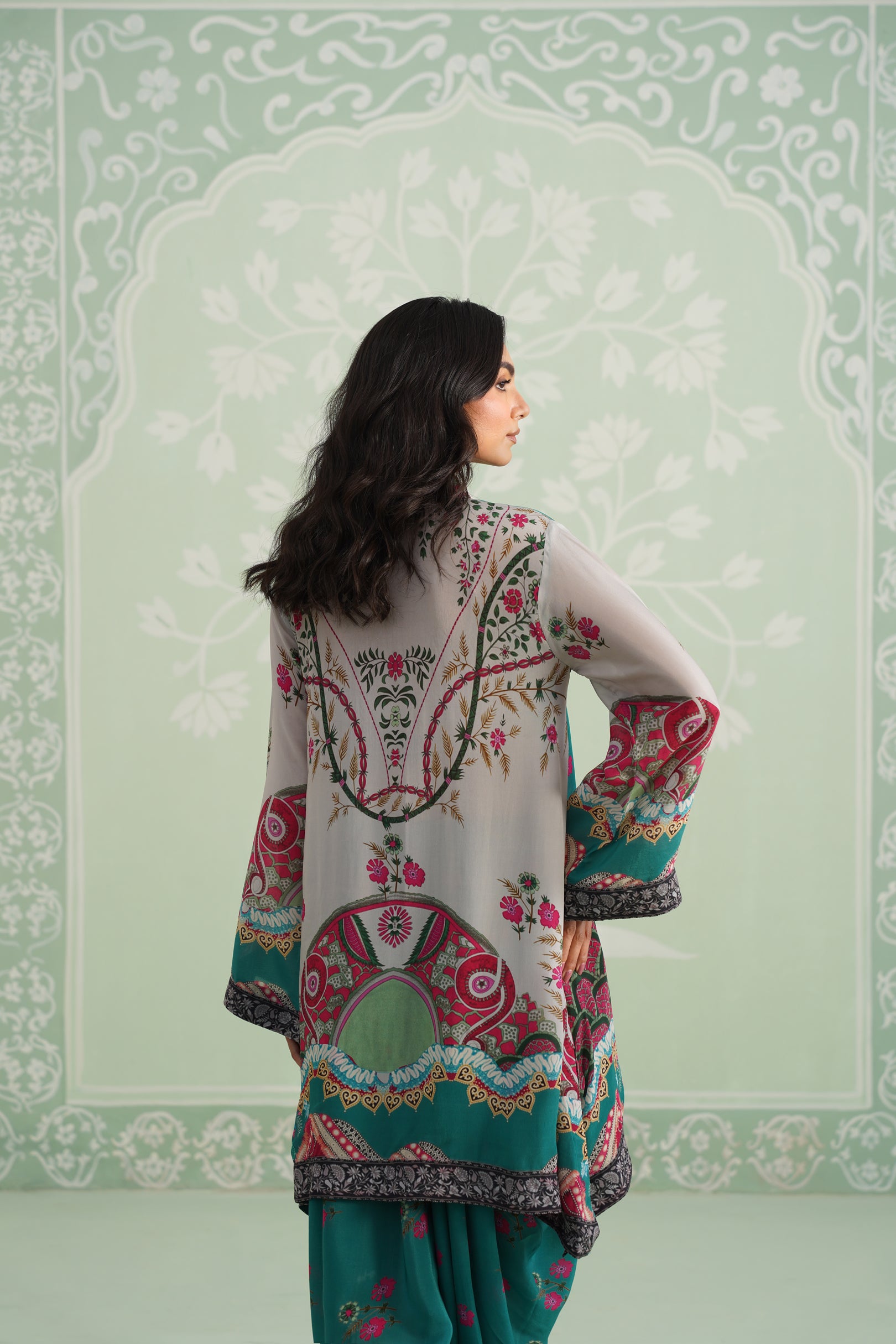Meher Crepe Embroidered Matching Set
