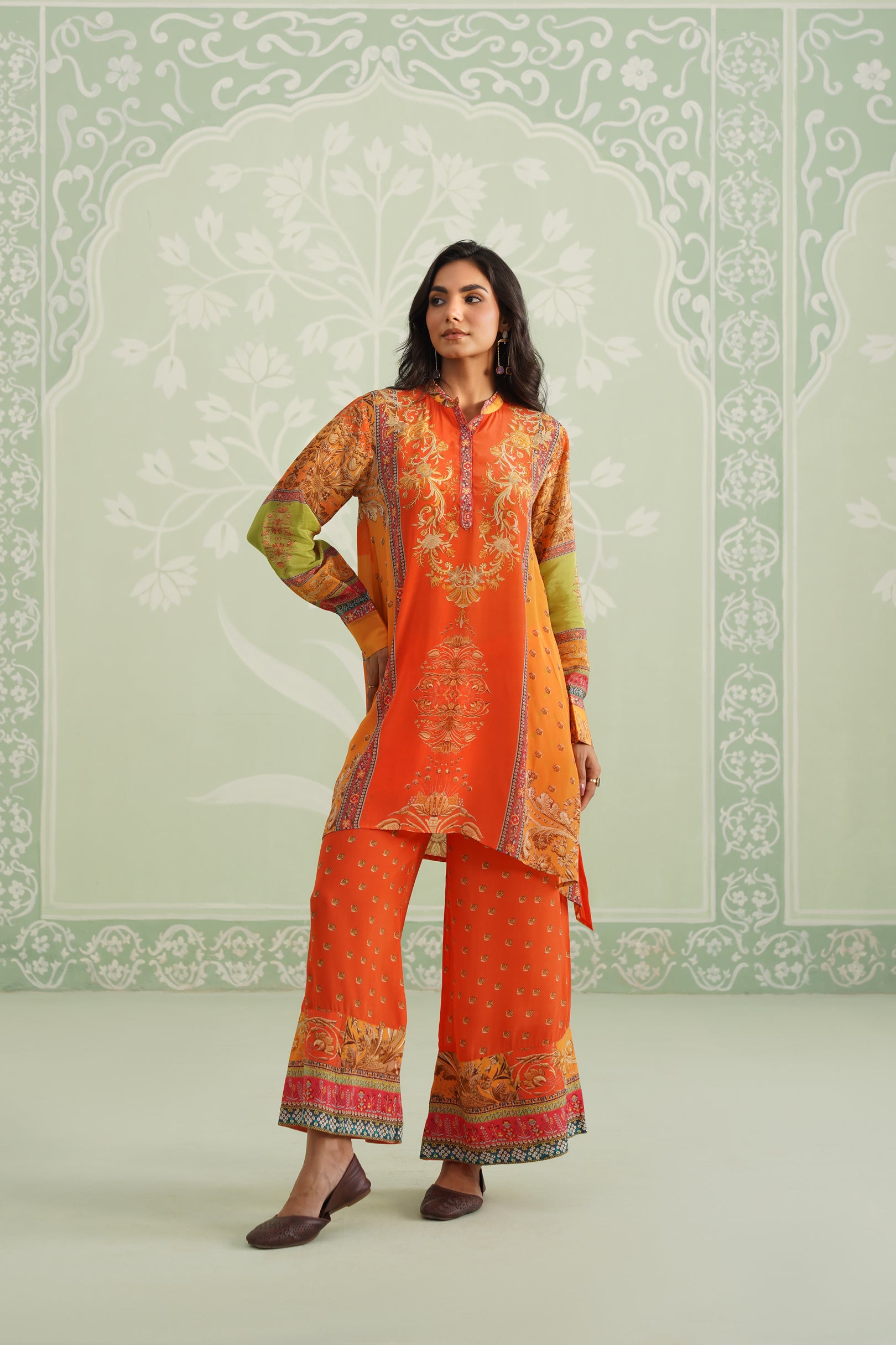 Awali Printed Crepe Matching Set