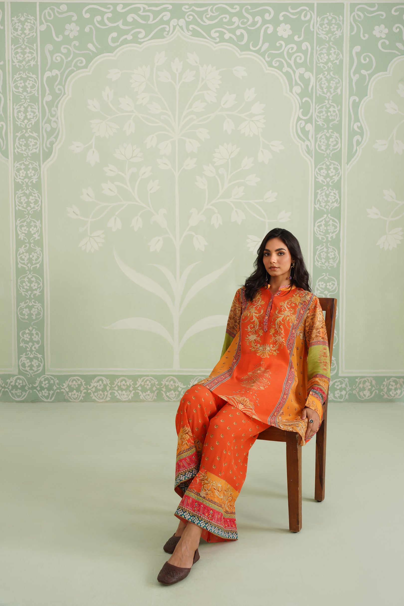 Awali Printed Crepe Matching Set