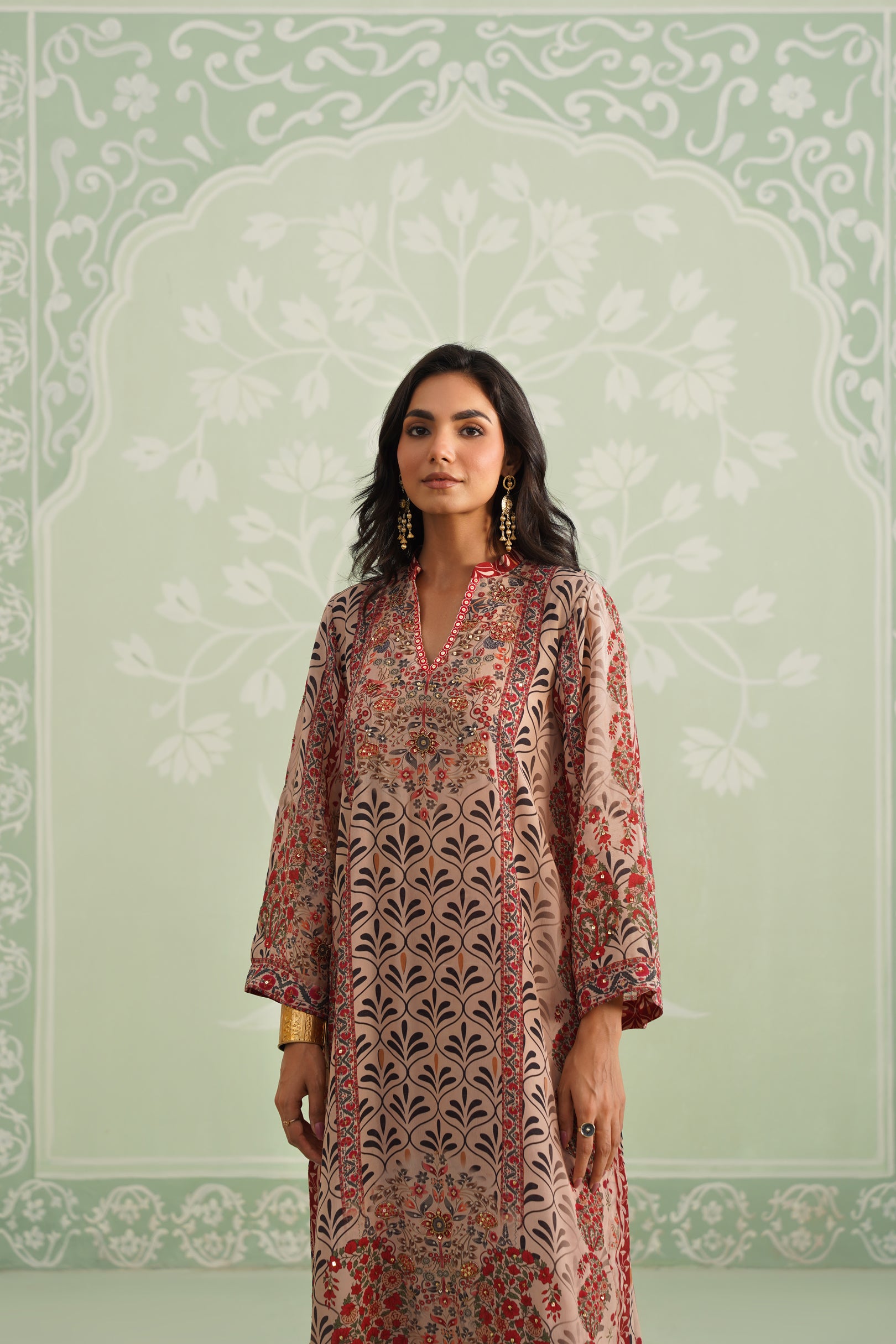 Taj Printed Crepe Matching Set