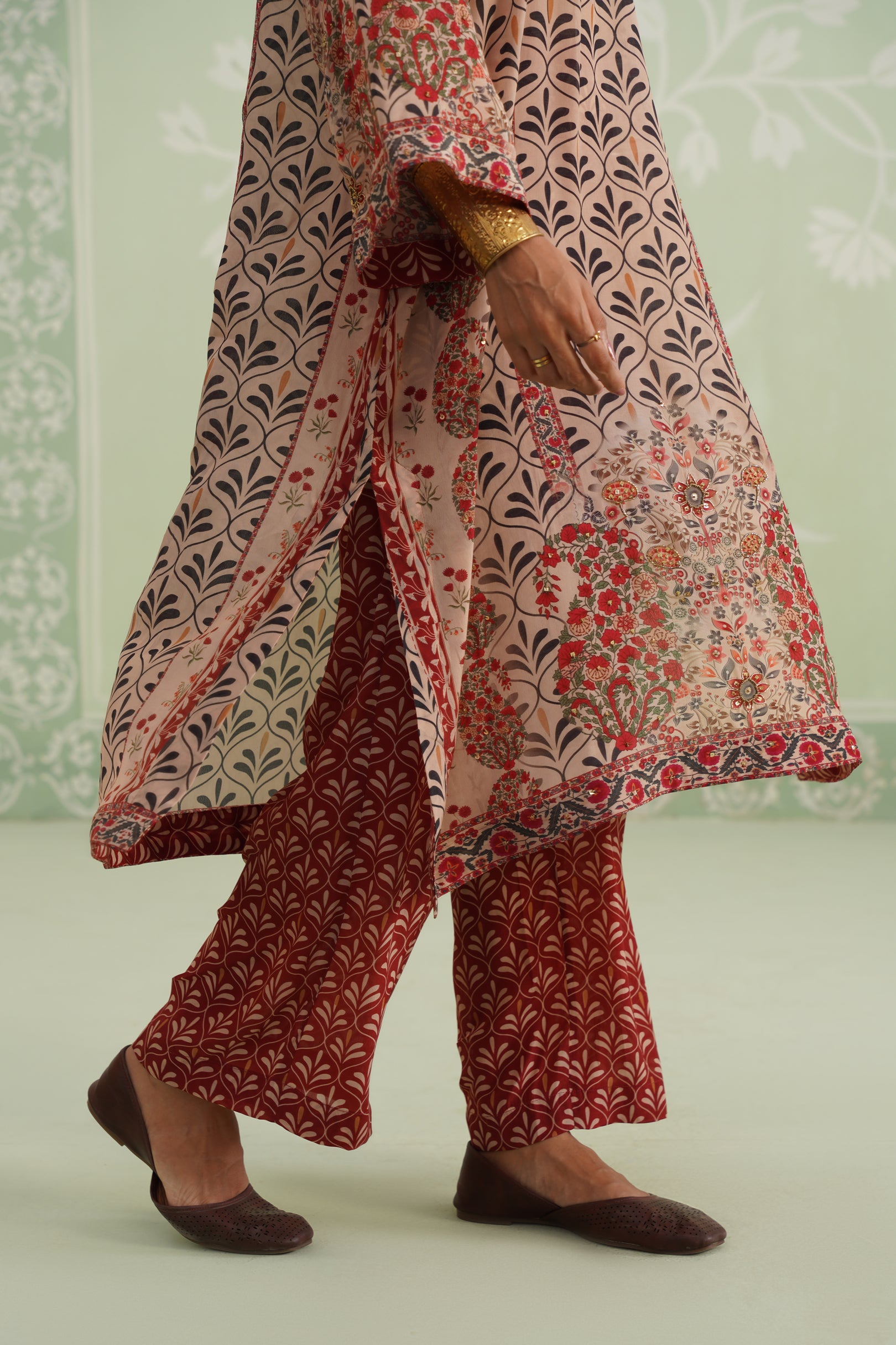 Taj Printed Crepe Matching Set