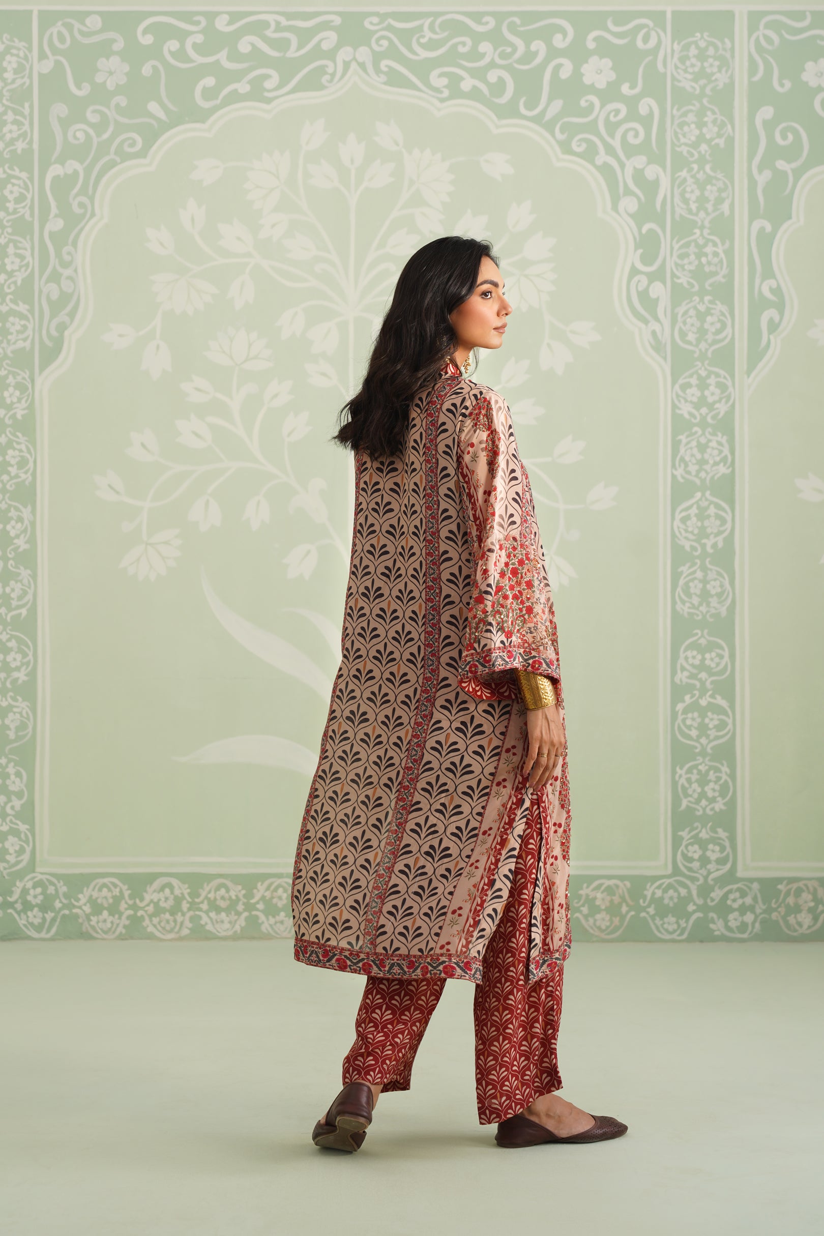 Taj Printed Crepe Matching Set