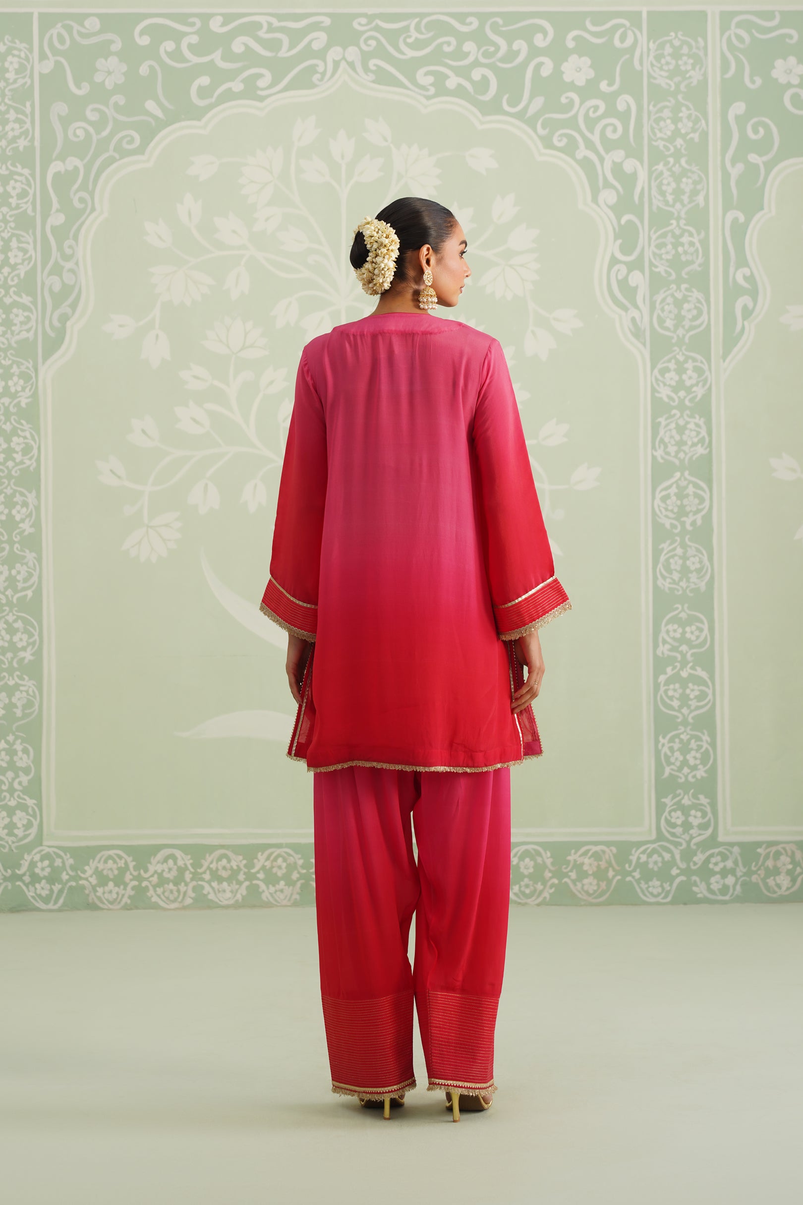 Baani Hand Embroidered Crepe Matching Set