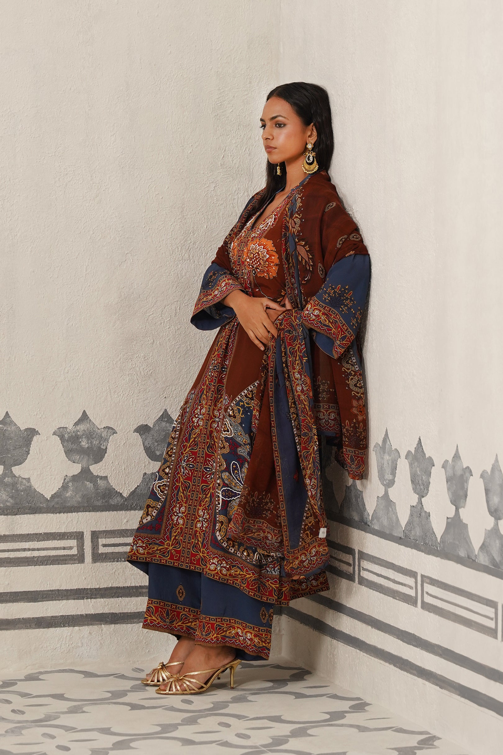 Veera Crepe Printed Suit Set