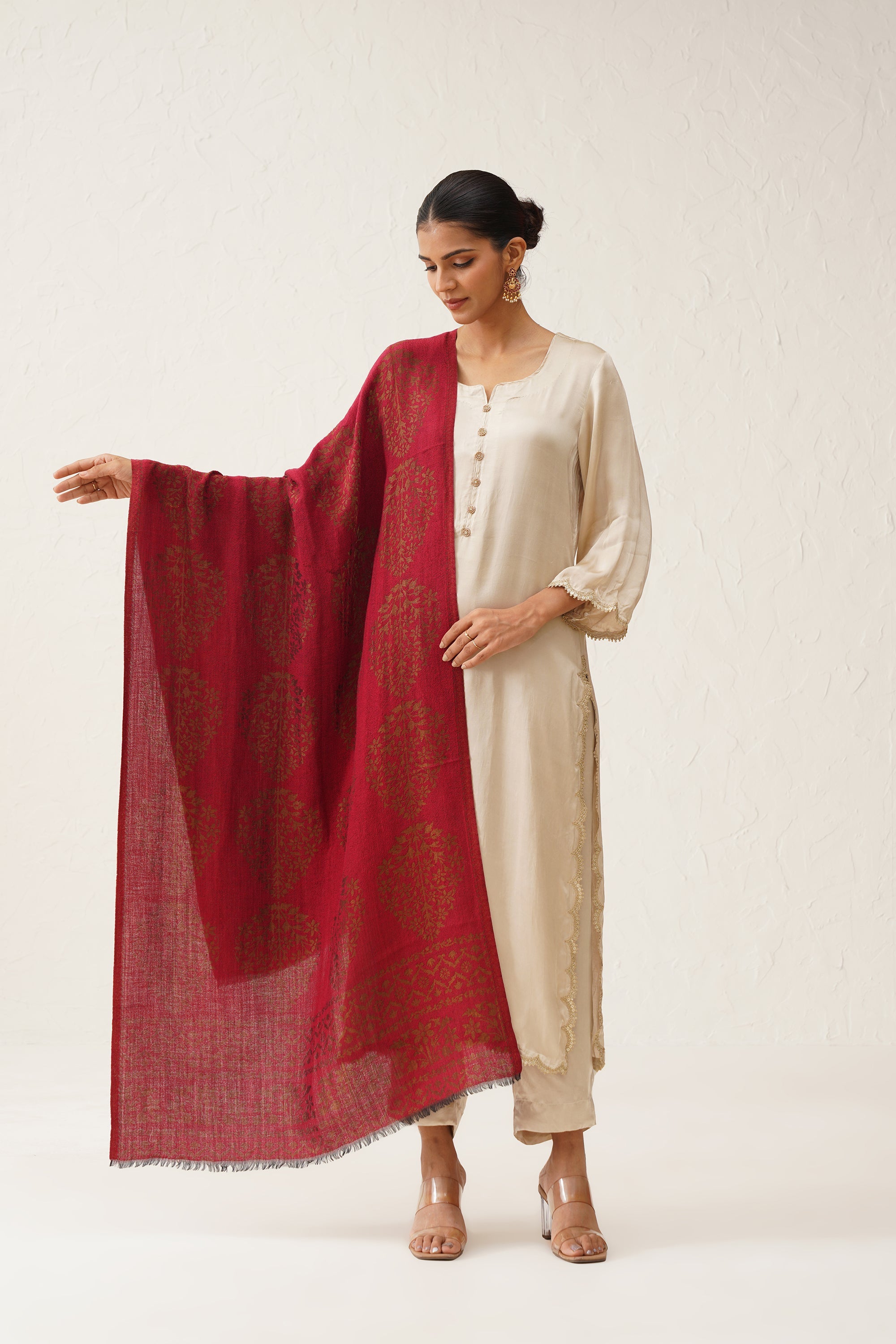 Falak Moonlight Woollen Shawl - Neetika Chopra