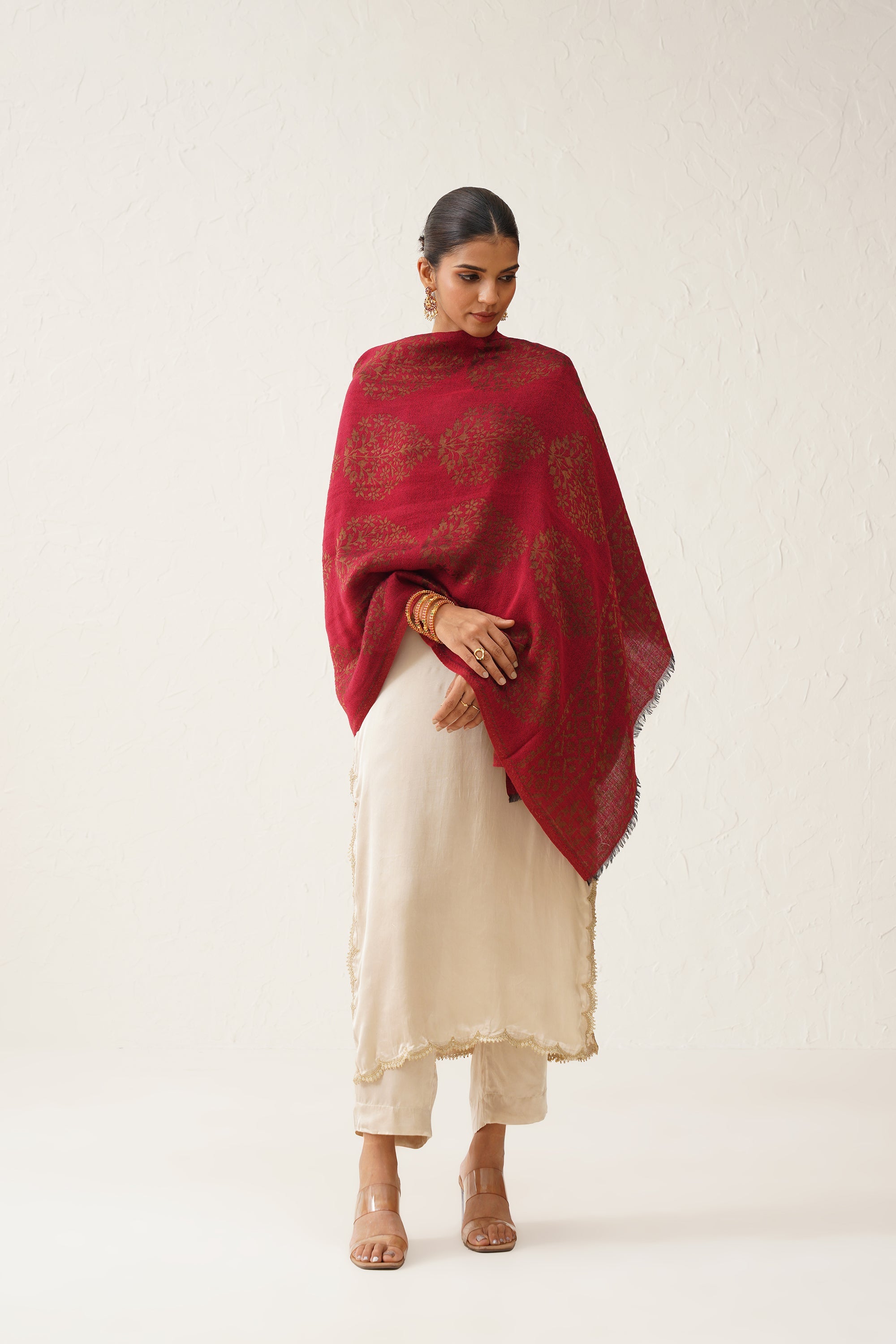 Falak Moonlight Woollen Shawl - Neetika Chopra