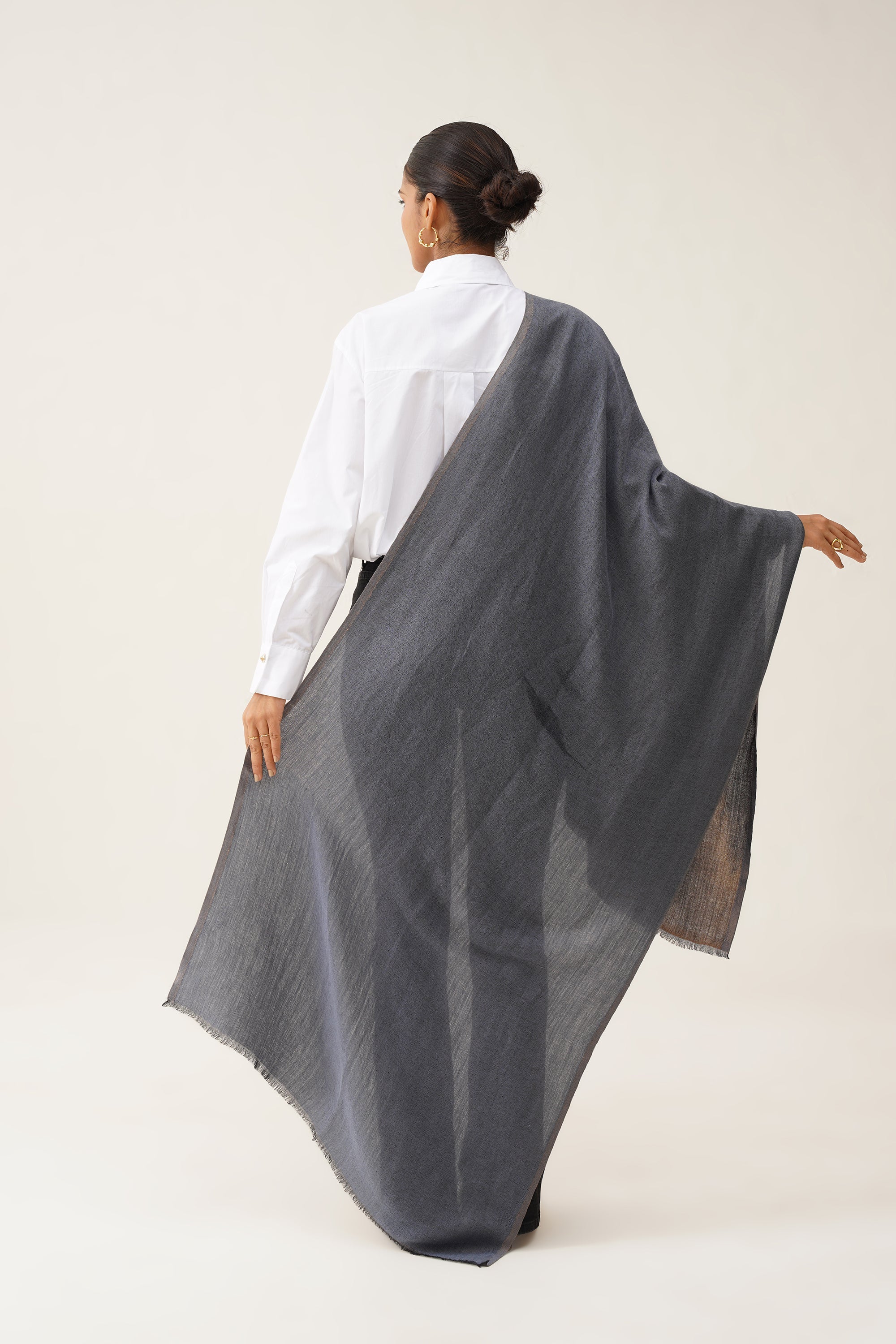 Grey Moonlight Stole - Neetika Chopra