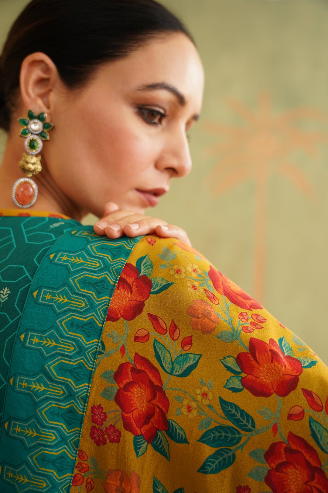 Sejal Hand Embroidered Crepe Matching Set with Dupatta - Neetika Chopra