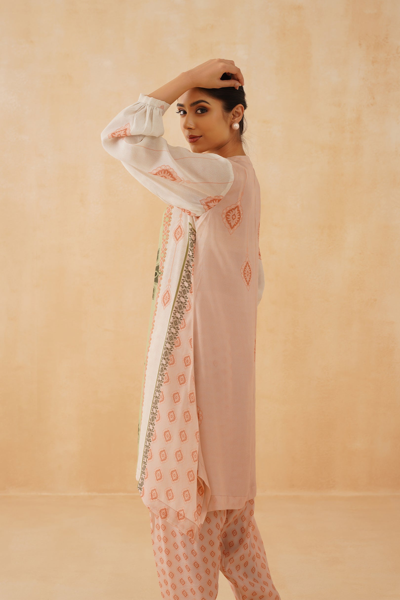 Amelia Printed Crepe Matching Set - Neetika Chopra