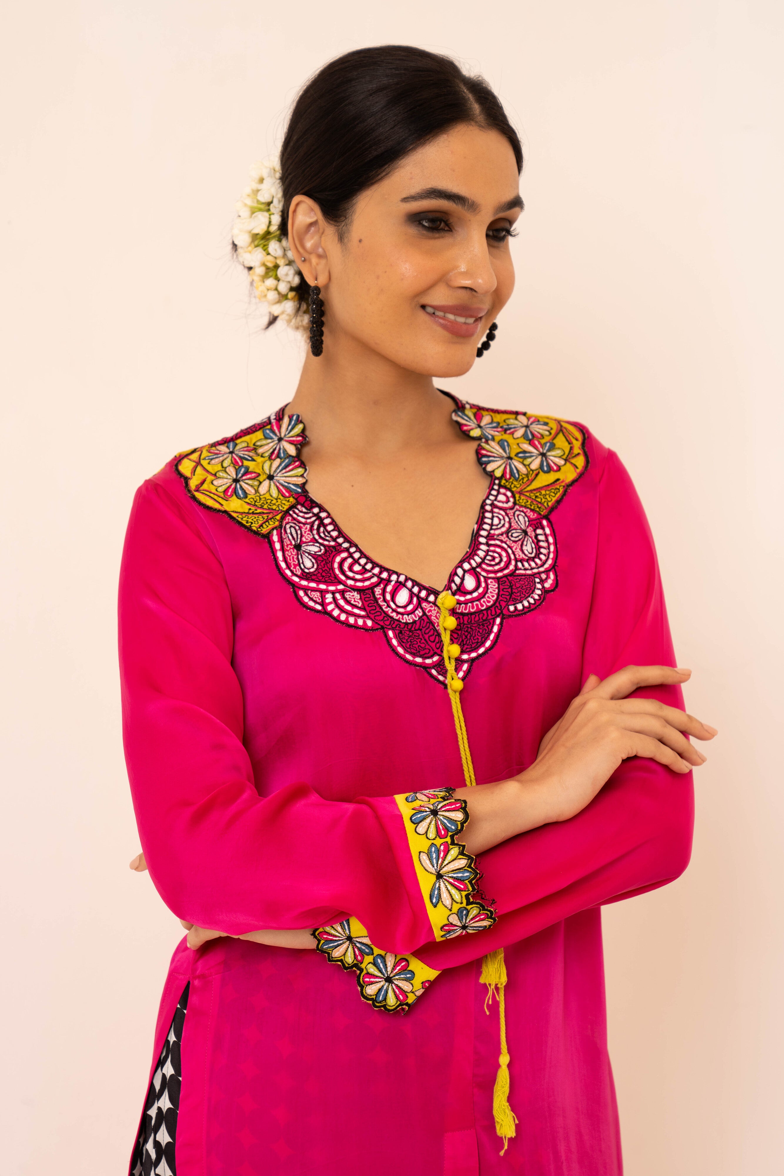 Adya Satin Co-ord Set - Neetika Chopra
