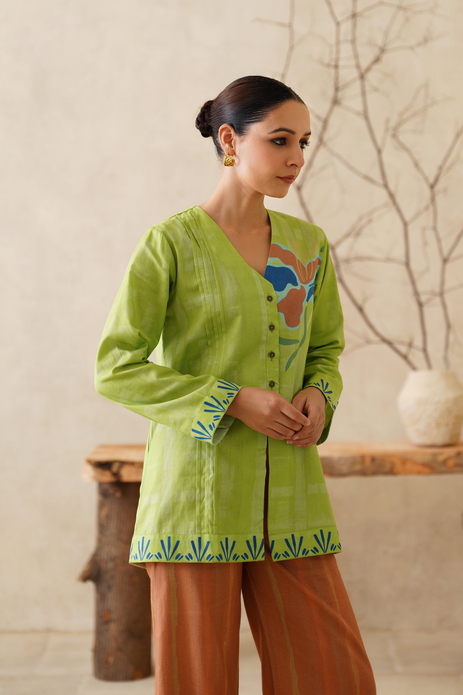 Amreen Cotton Flex Printed Matching Set - Neetika Chopra