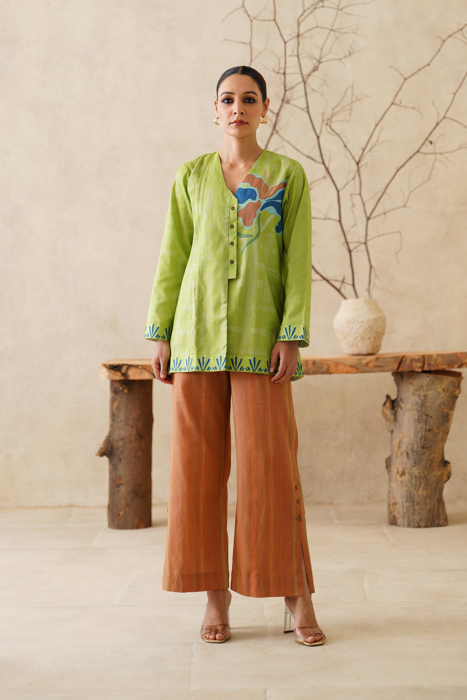 Amreen Cotton Flex Printed Matching Set - Neetika Chopra