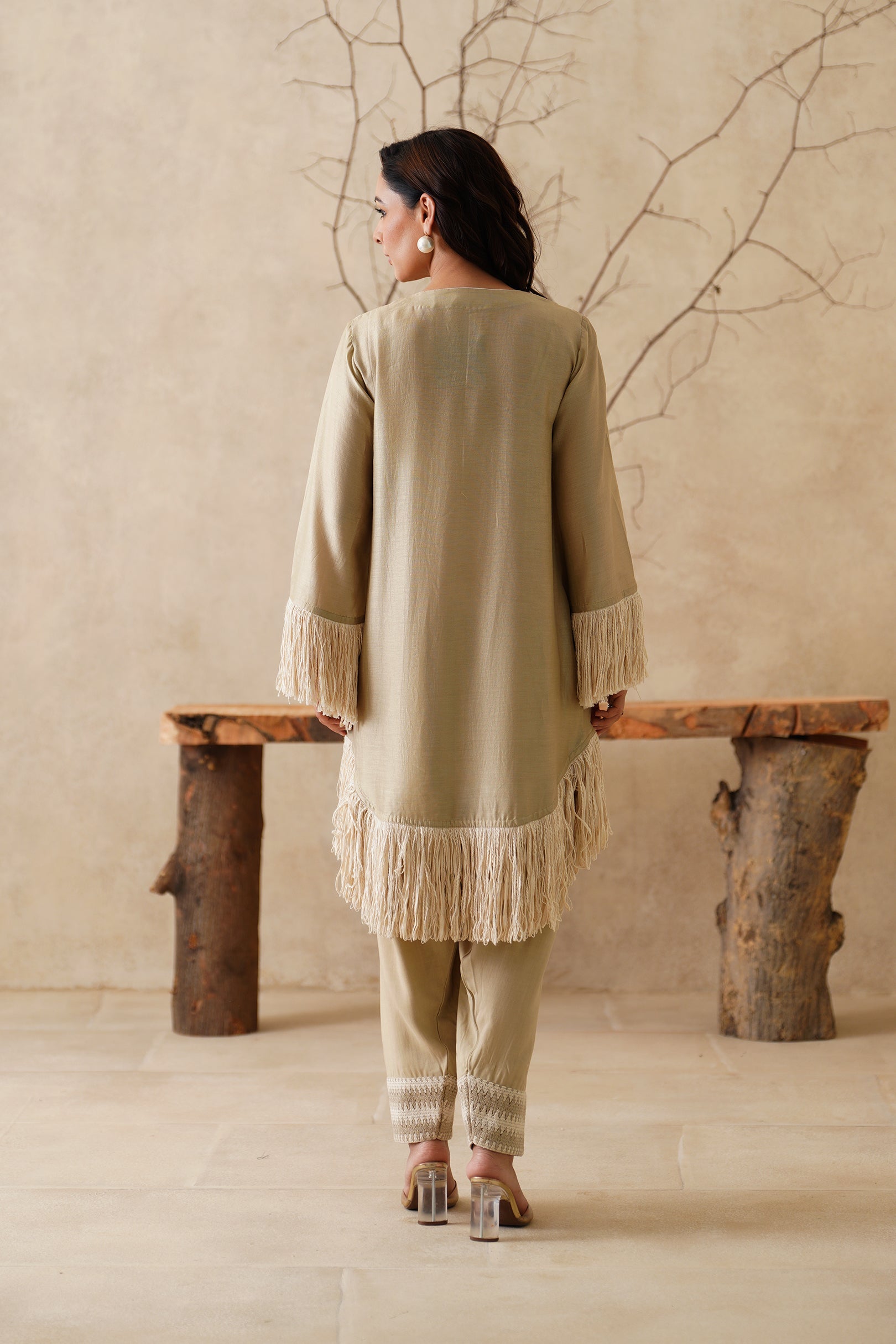 Anaya Pure Chanderi Embroidered Matching Set - Neetika Chopra